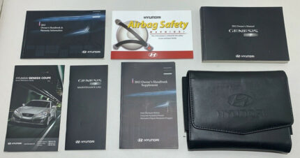 2012 Hyundai Genesis Coupe 3.8 Owners Manual & Case / OEM / Handbook HG010