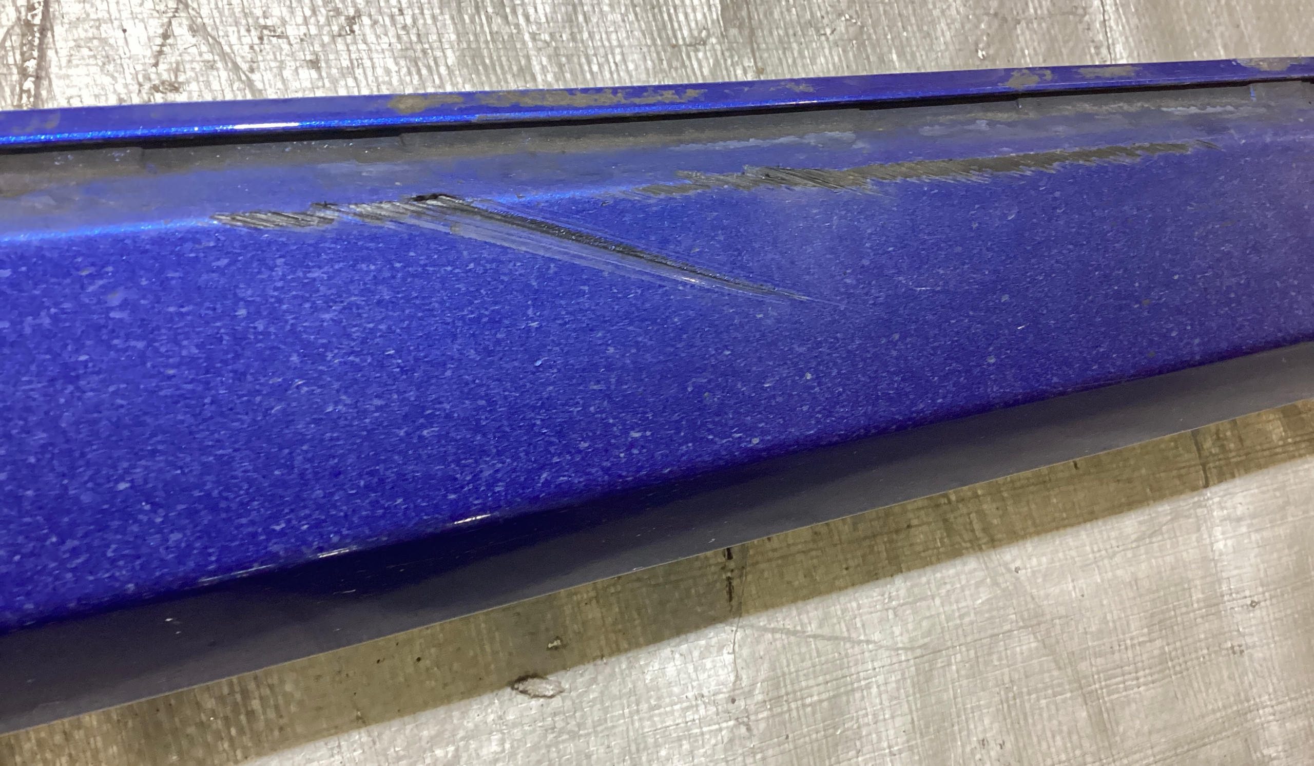 2015-2020 Audi S3 Driver Side Skirt Rocker Panel / Sepang Blue Pearl S3106 - Image 9