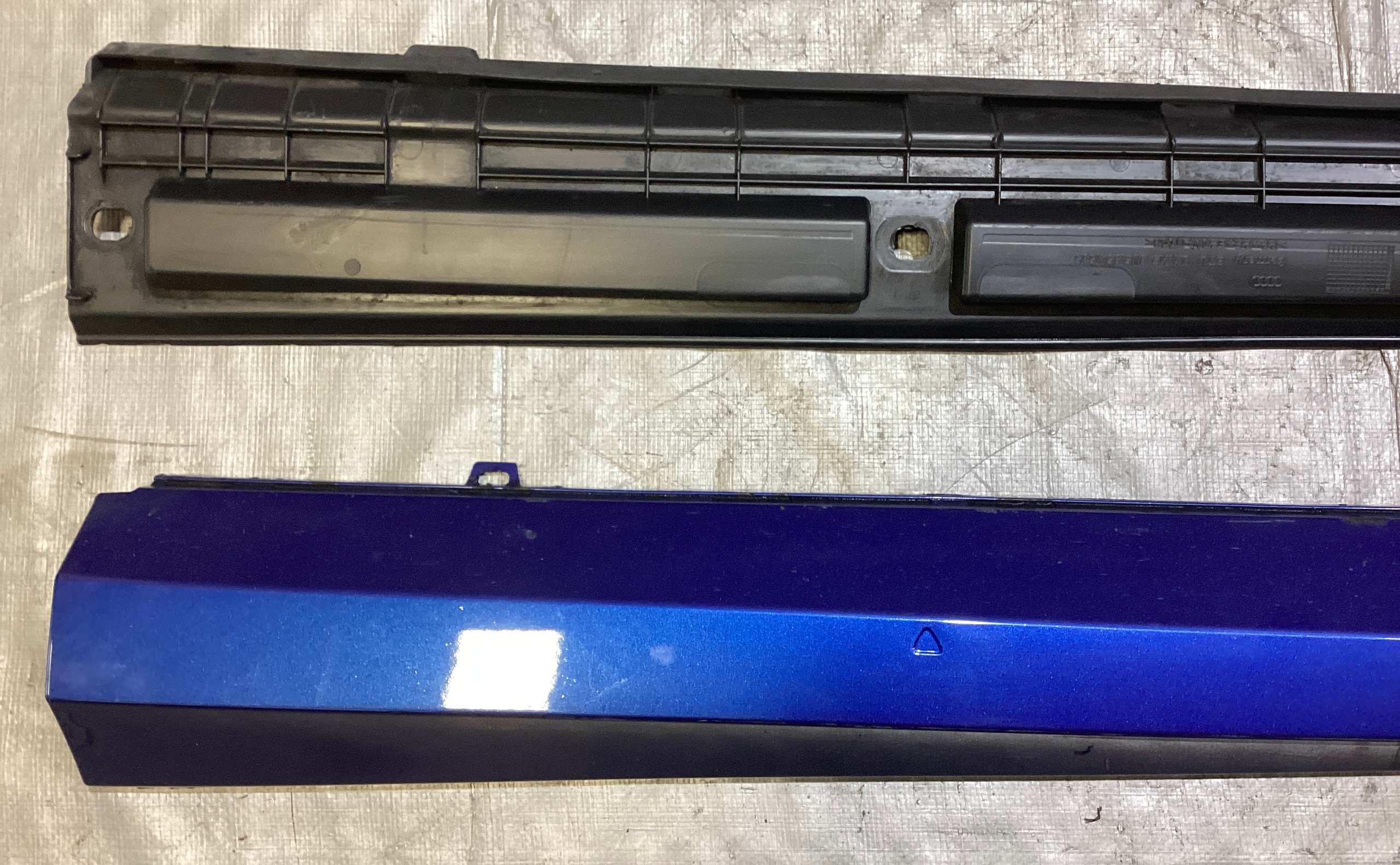 2015-2020 Audi S3 Driver Side Skirt Rocker Panel / Sepang Blue Pearl S3106 - Image 3