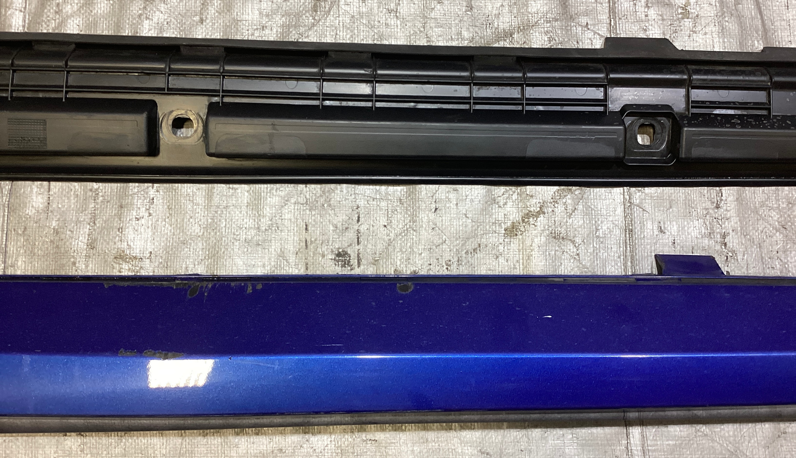 2015-2020 Audi S3 Driver Side Skirt Rocker Panel / Sepang Blue Pearl S3106 - Image 4
