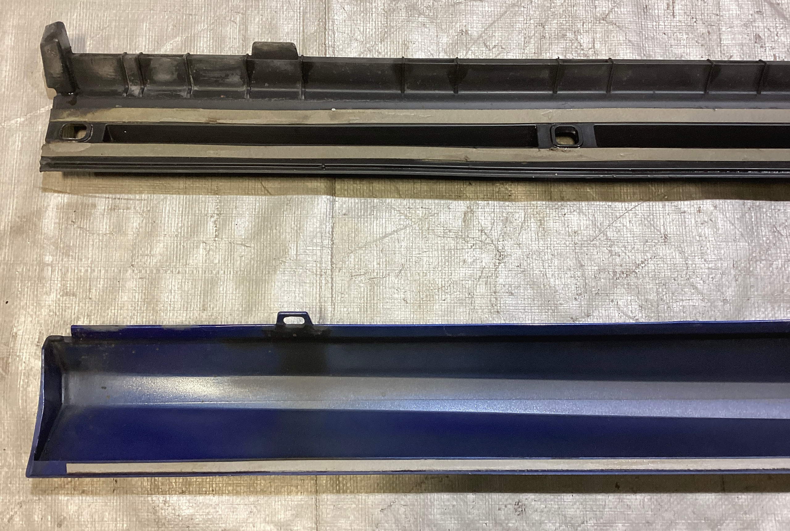 2015-2020 Audi S3 Driver Side Skirt Rocker Panel / Sepang Blue Pearl S3106 - Image 11