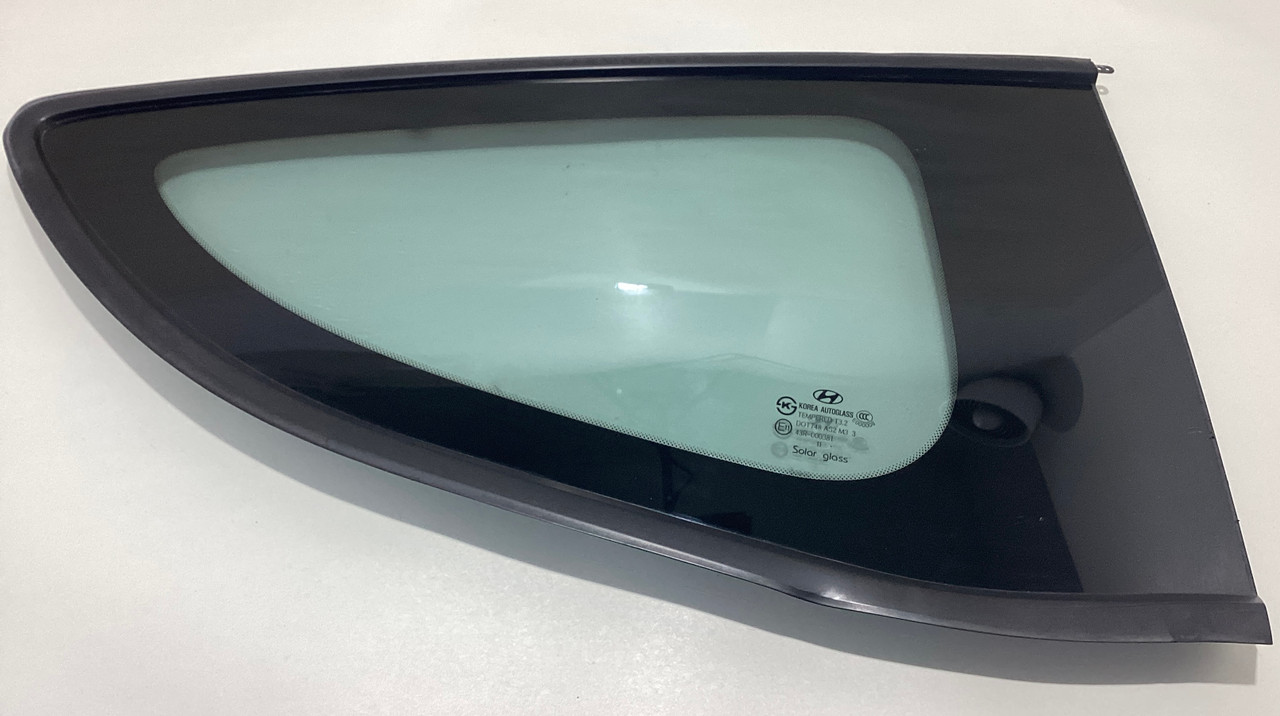 2010-2016 Hyundai Genesis Coupe Passenger Rear Quarter Glass Panel / OEM / HG027