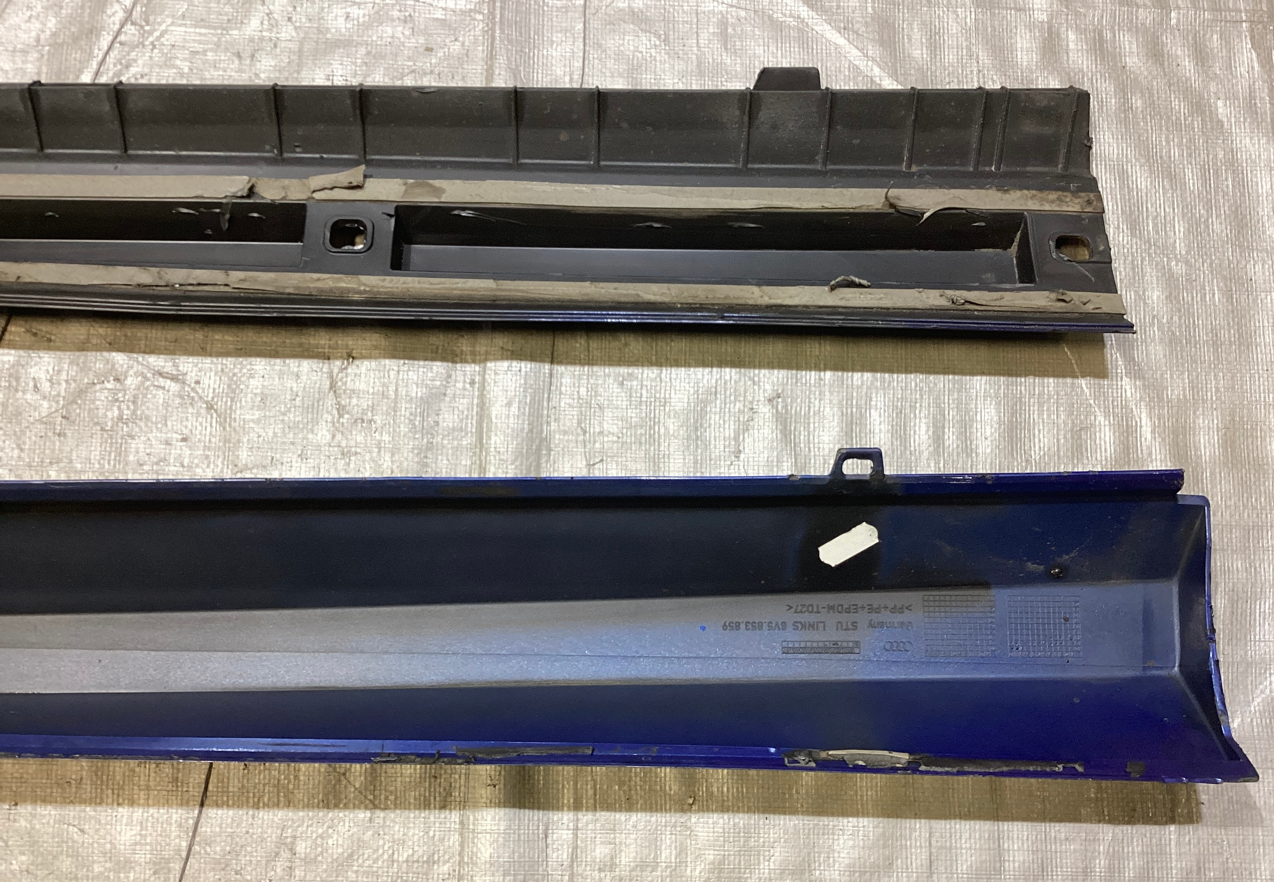 2015-2020 Audi S3 Driver Side Skirt Rocker Panel / Sepang Blue Pearl S3106 - Image 14