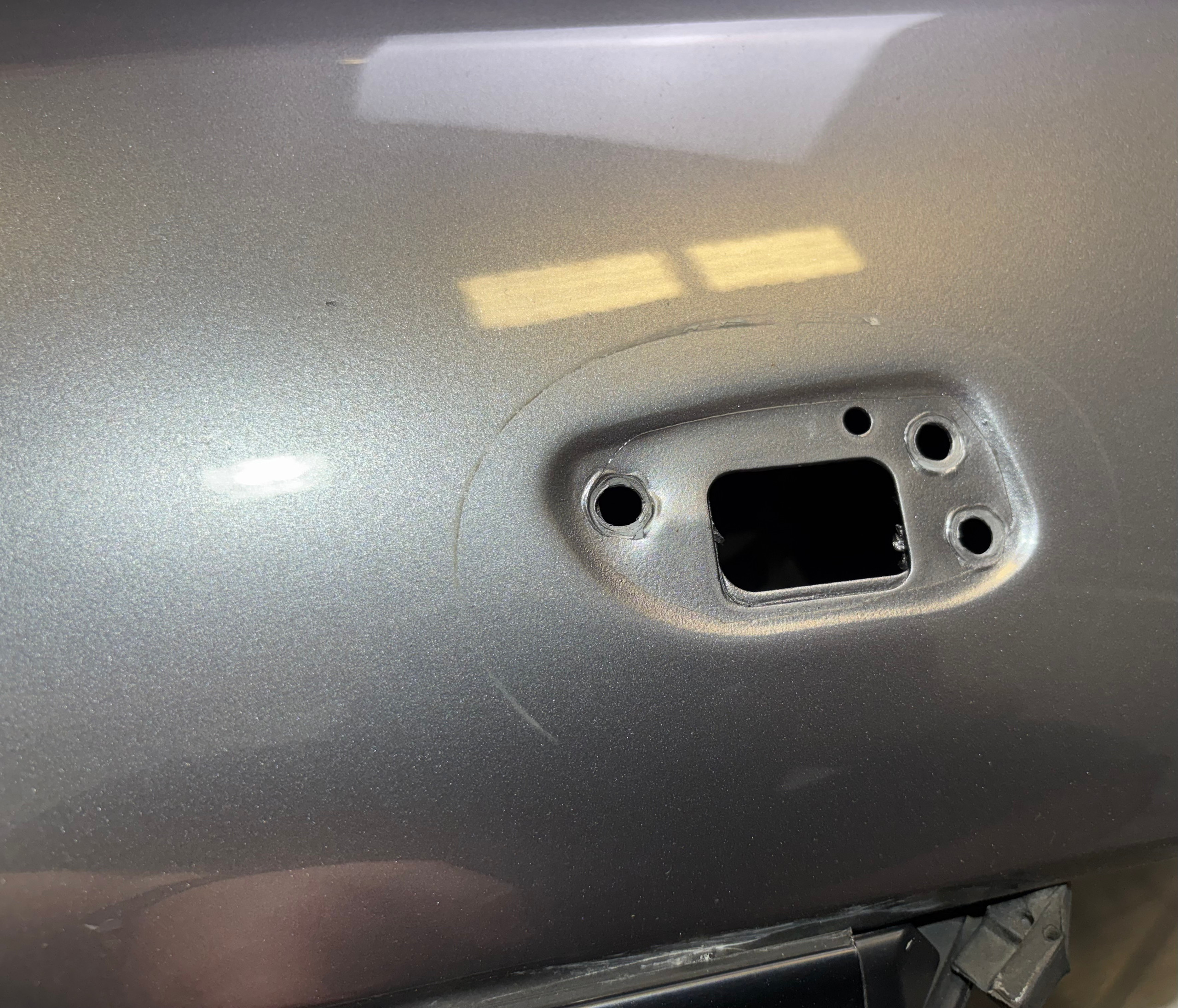 2000-2009 Honda S2000 Driver Side Door Assembly / Silver Stone Metallic HS009 - Image 4