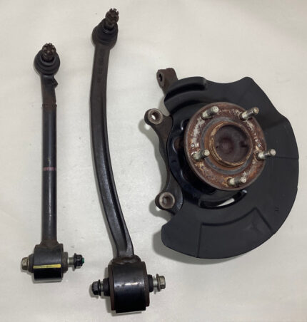 2013-2016 Hyundai Genesis Coupe Passenger Front Knee Spindle w/ Hub & Control Arms / 98K HG030