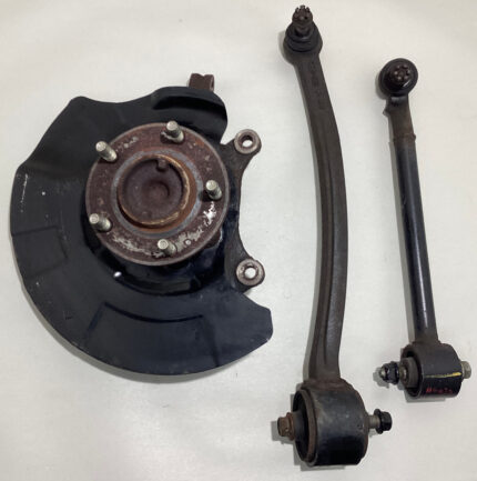 2013-2016 Hyundai Genesis Coupe Driver Front Knee Spindle w/ Hub & Control Arms / 98K HG030