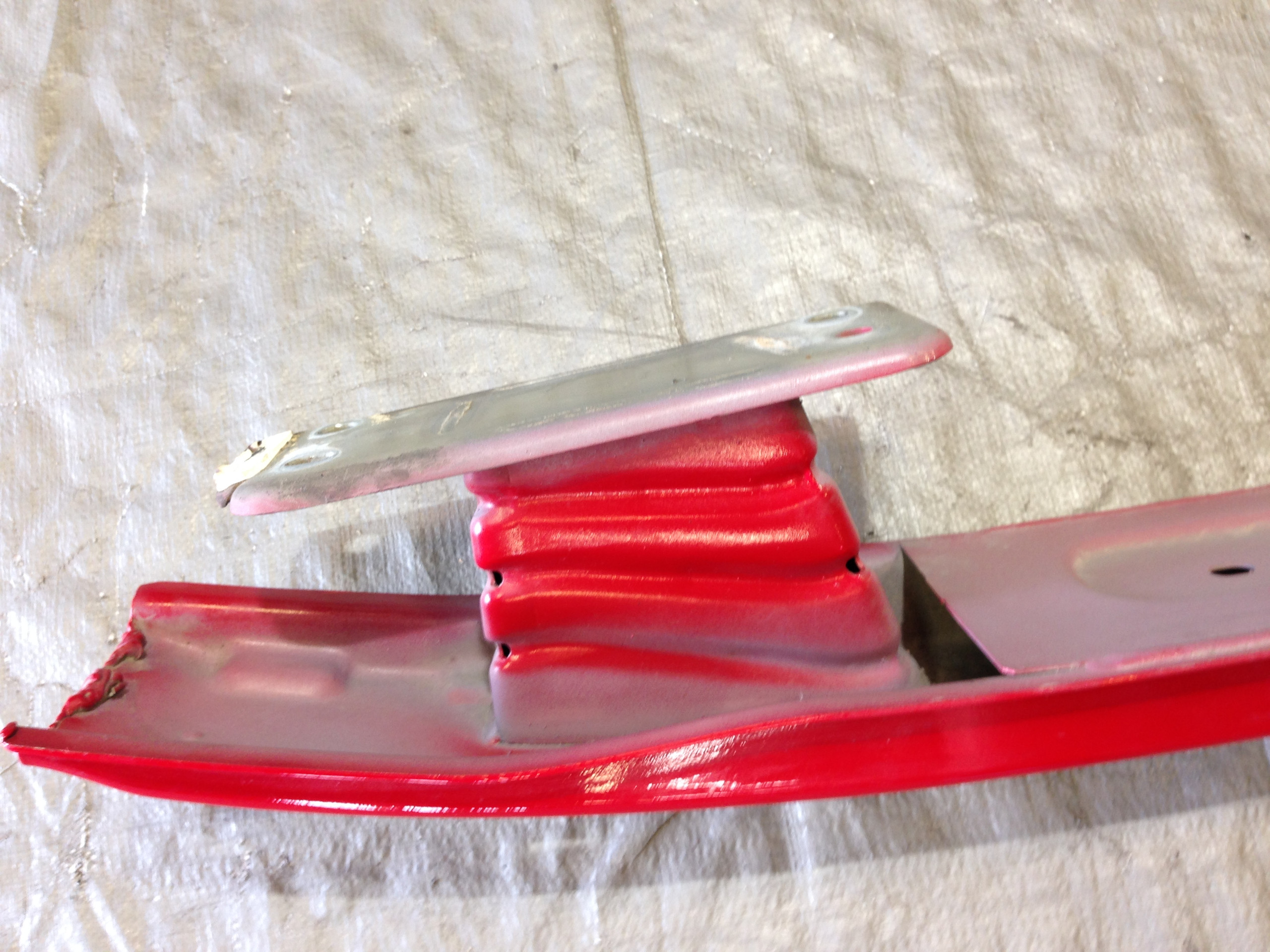 2012-2017 Fiat 500 Rear Bumper Support Beam / 5182465AB Rosso Red / F5004 - Image 4
