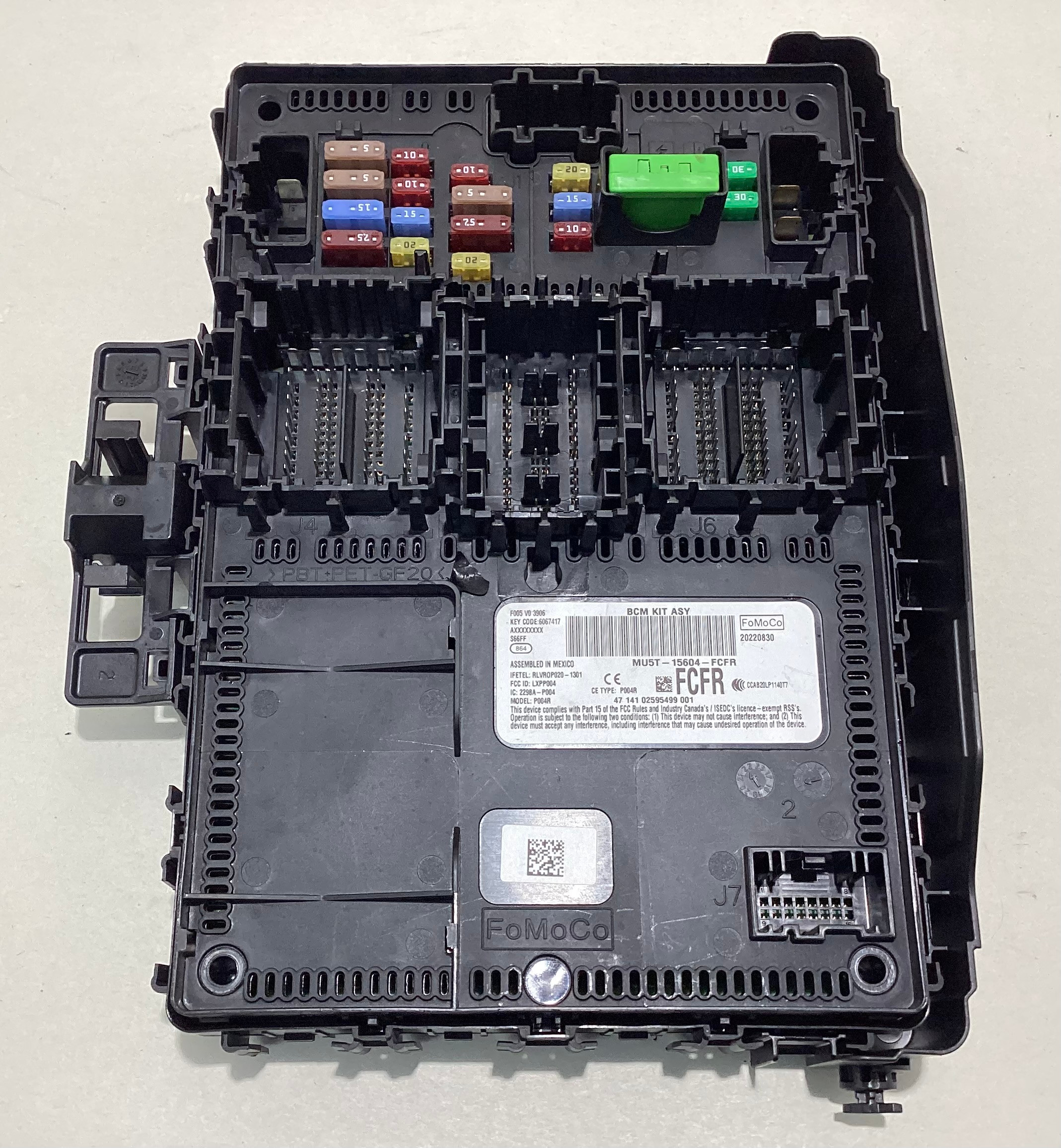 2022-2023 Ford Maverick XLT 2.0l Body Control Module Fuse Box / MU5T15604FCFR / MV004 - Image 2