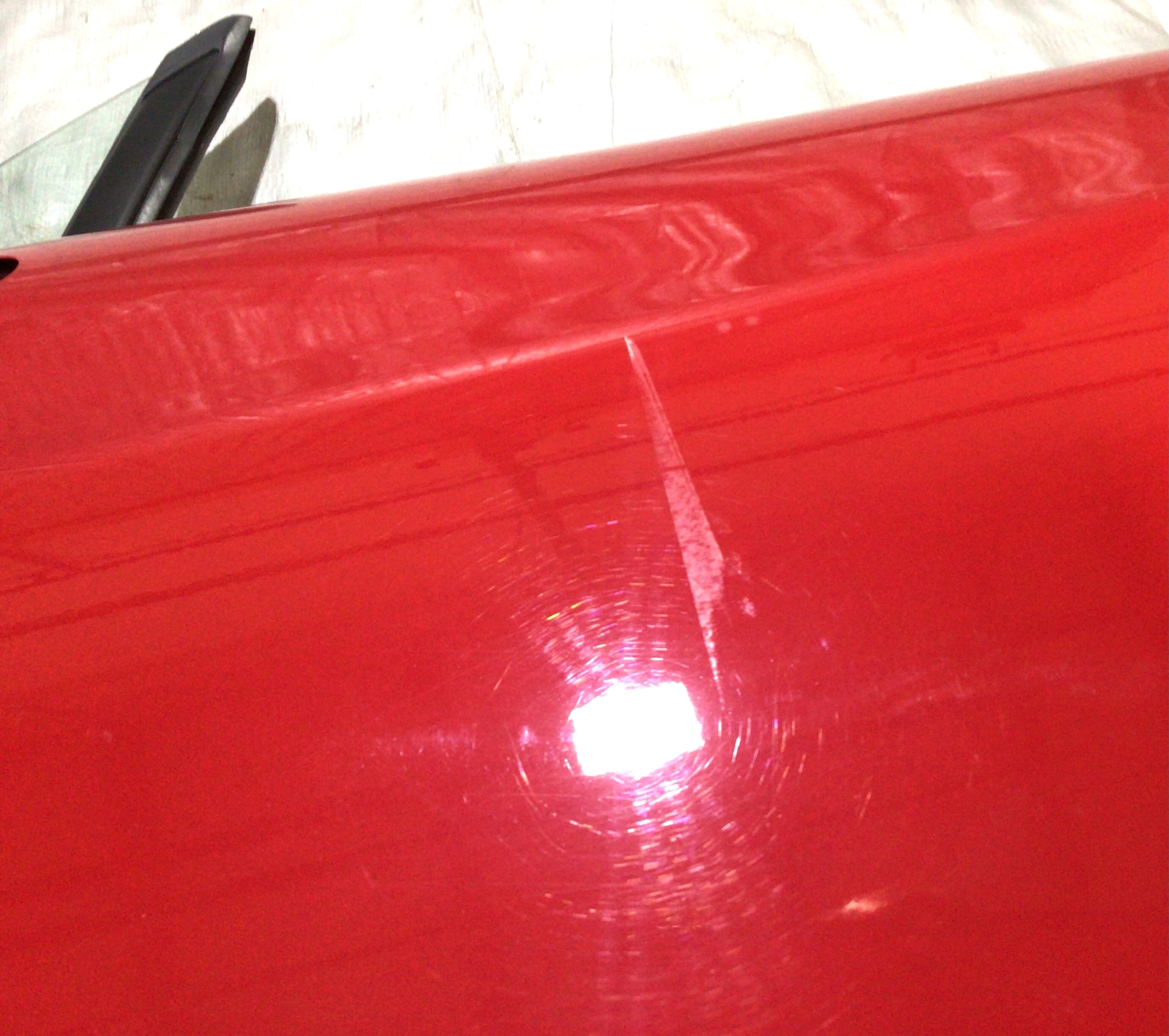 2017-2020 Fiat 124 Spider Driver Side Door Assembly / Hypnotique Red FD015 - Image 4