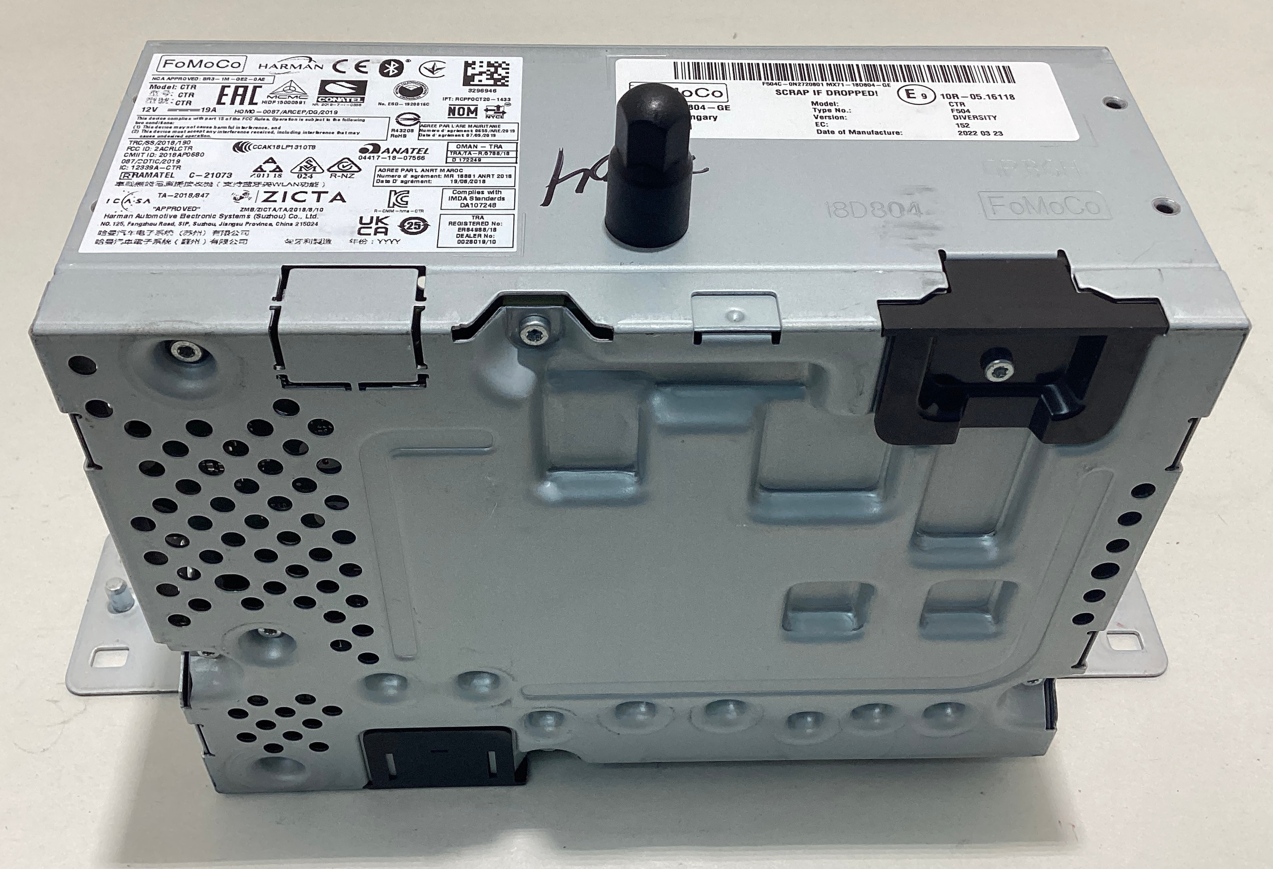 2022-2023 Ford Maverick Radio Head Unit Receiver / MK7118D8D4GE / MV003 - Image 5