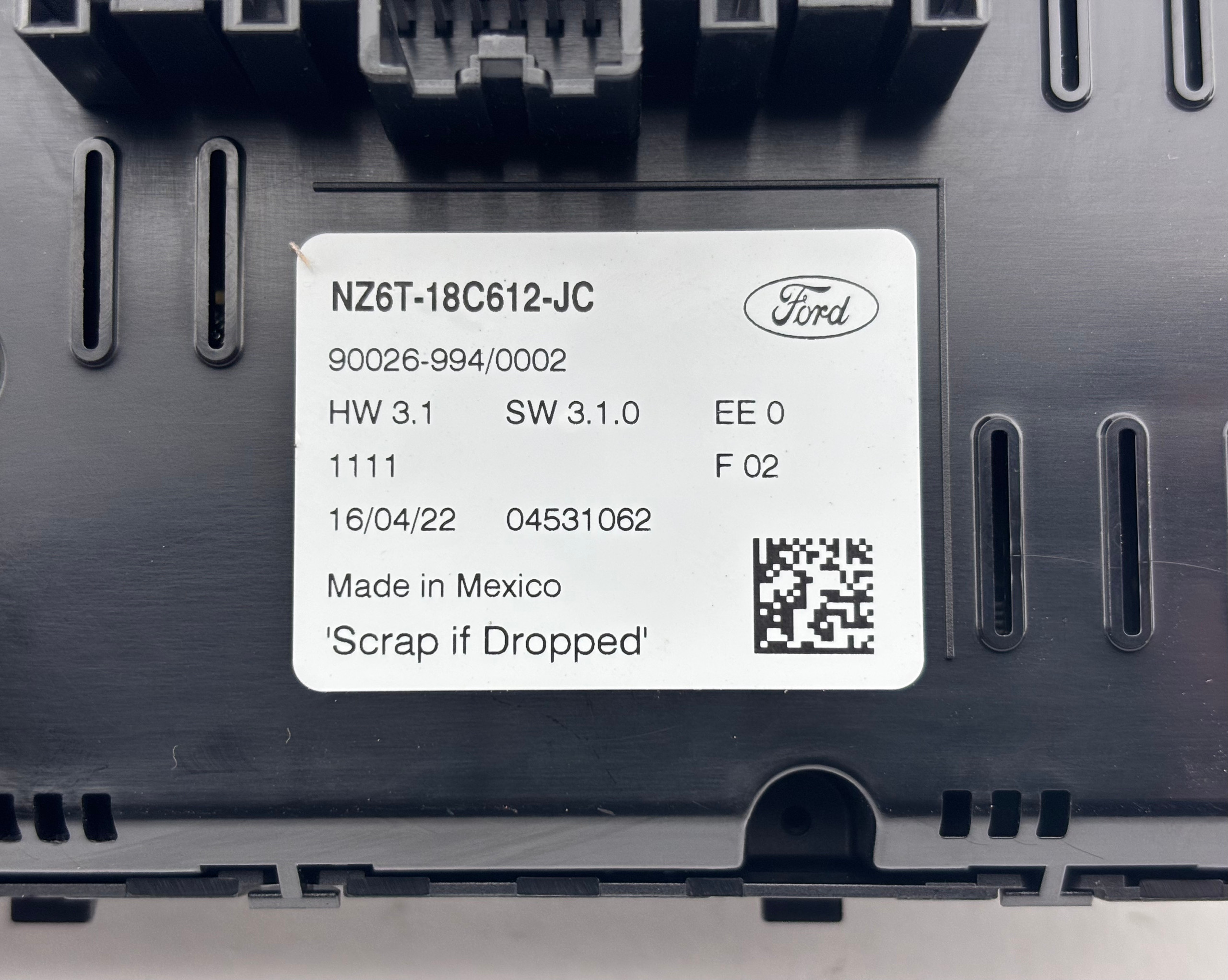 2022-2023 Ford Maverick Automatic Climate Control Module / NZ6T18C612Jc / MV005 - Image 3