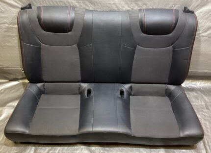 2013-2016 Hyundai Genesis Coupe R-Spec Black Leather Rear Seat Set w/ Red Stitching /   HG022