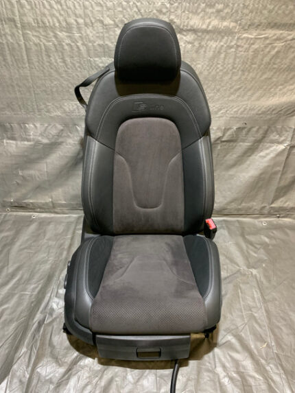 2008-2015 Audi TT 8J Convertible Passenger Front Sport Seat / Black Leather / Alcantara / T2008
