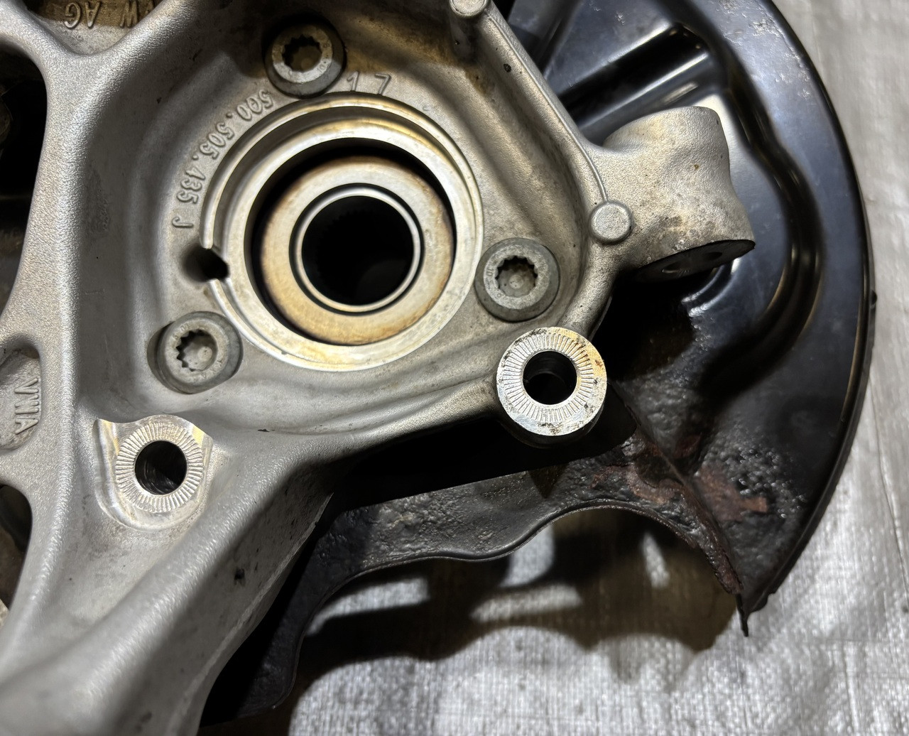 2015-2020 Audi A3 Quattro S3 RS3 Driver Rear Spindle Hub w/ Control Arms / 66K S3108 - Image 11