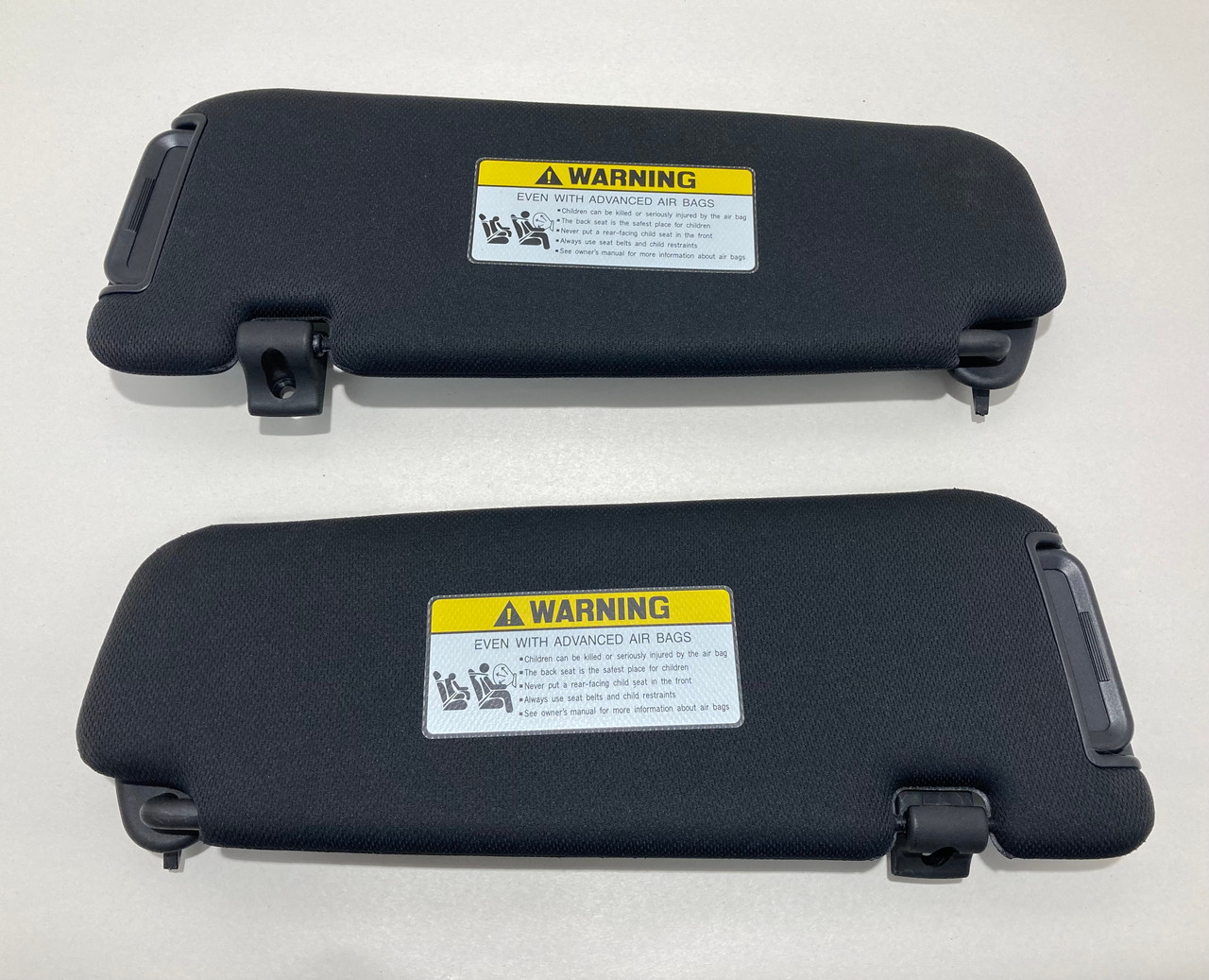 2013-2016 Hyundai Genesis Coupe OEM Sun Visors / Pair / Black / HG028