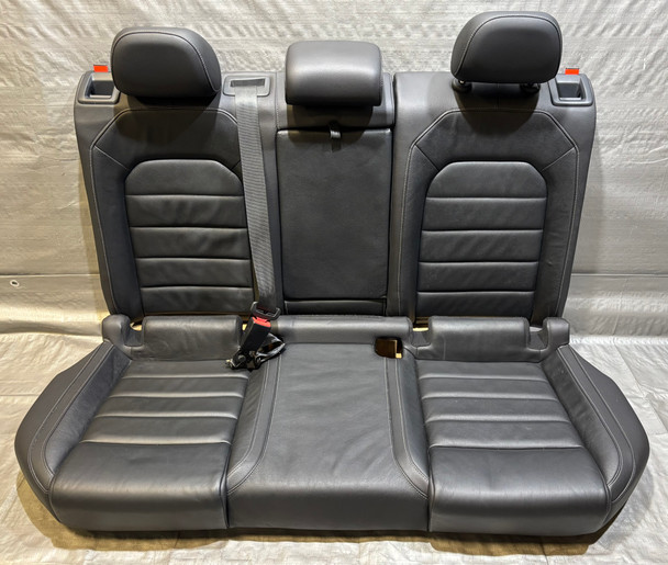 2015-2017 Volkswagen MK7 Golf R Black Leather Rear Seat Set