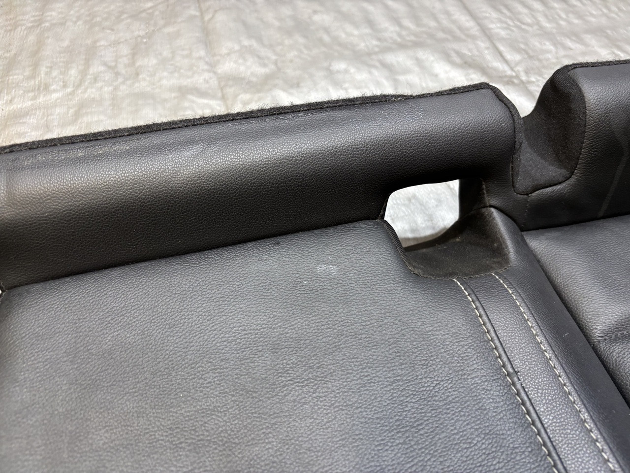 2015-2017 Volkswagen MK7 Golf R Black Leather Rear Seat Set - Image 5