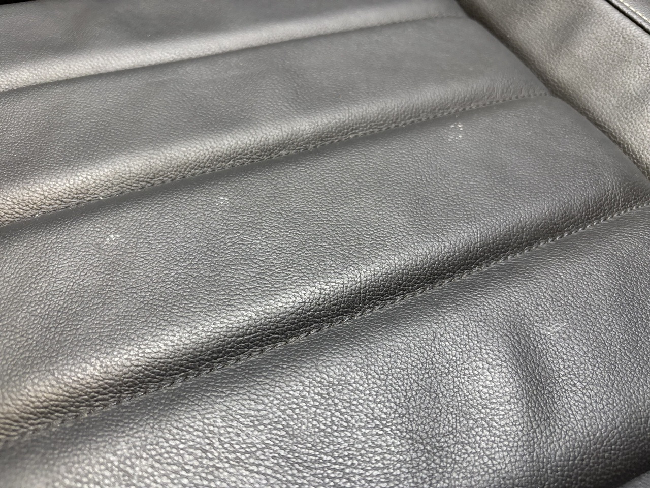 2015-2017 Volkswagen MK7 Golf R Black Leather Rear Seat Set - Image 7