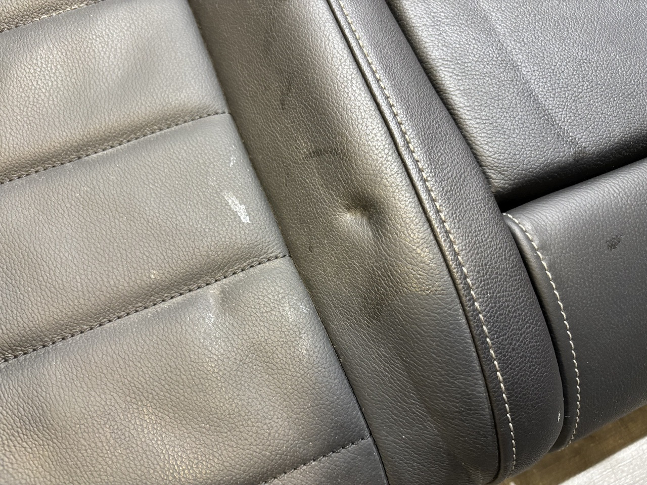 2015-2017 Volkswagen MK7 Golf R Black Leather Rear Seat Set - Image 13