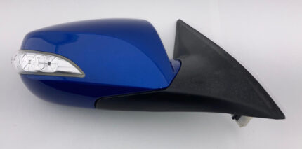 2010-2016 Hyundai Genesis Coupe Passenger Side Power Mirror w/ Turn Signal / Mirabeau Blue Metallic  HG032