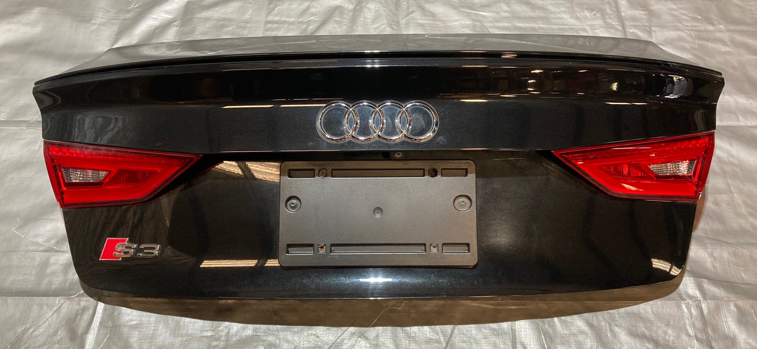 2015-2017 Audi S3 Trunk Lid w/ Spoiler / Tail Lights / Mythos Black Metallic S3107 - Image 5