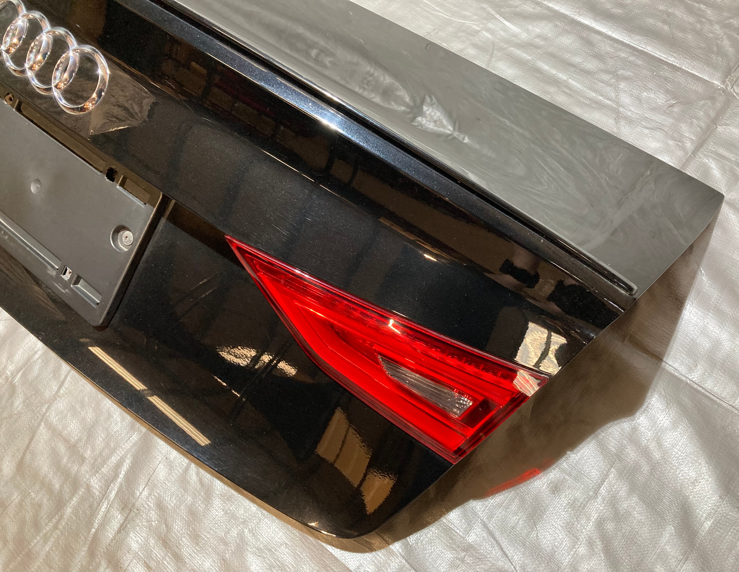 2015-2017 Audi S3 Trunk Lid w/ Spoiler / Tail Lights / Mythos Black Metallic S3107 - Image 4