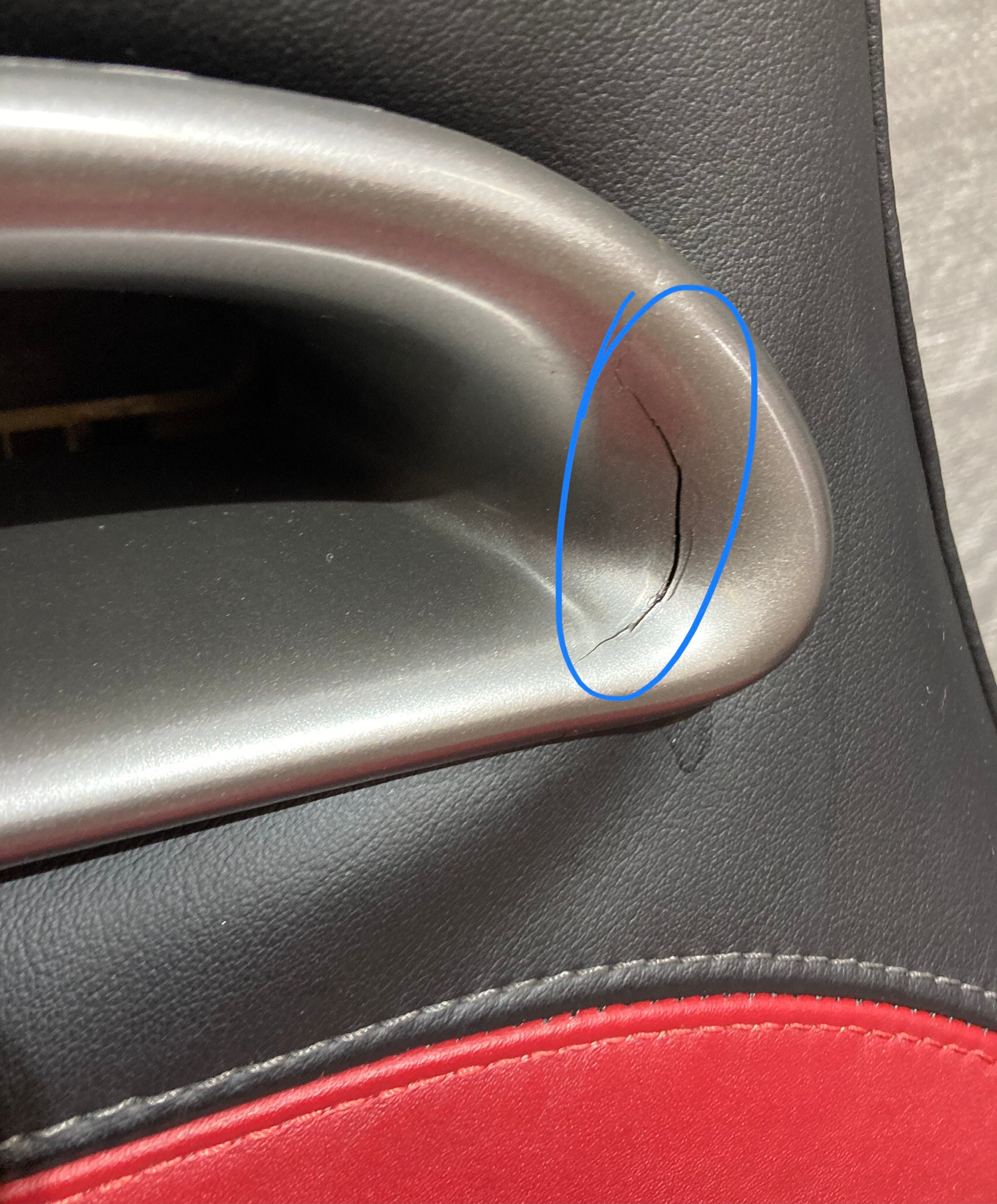 2012-2013 Fiat 500 Abarth Black / Red Leather Front Seats / Pair - Image 12