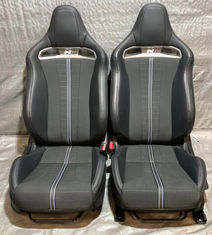 2019-2022 Hyundai Veloster N Light Sport Bucket Seats / Pair / Black Leatherette /   HV009