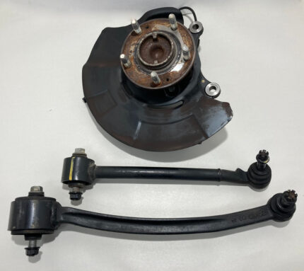 2013-2016 Hyundai Genesis Coupe Driver Front Knee Spindle w/ Hub & Control Arms / 105K HG028