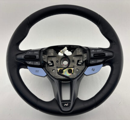 2019-2022 Hyundai Veloster N OEM Black Leather Steering Wheel / Manual /   HV012