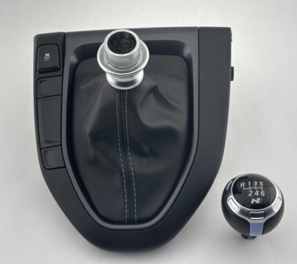 2019-2022 Hyundai Veloster N Manual Shift Knob w/ Boot / Trim Ring / OEM / HV012
