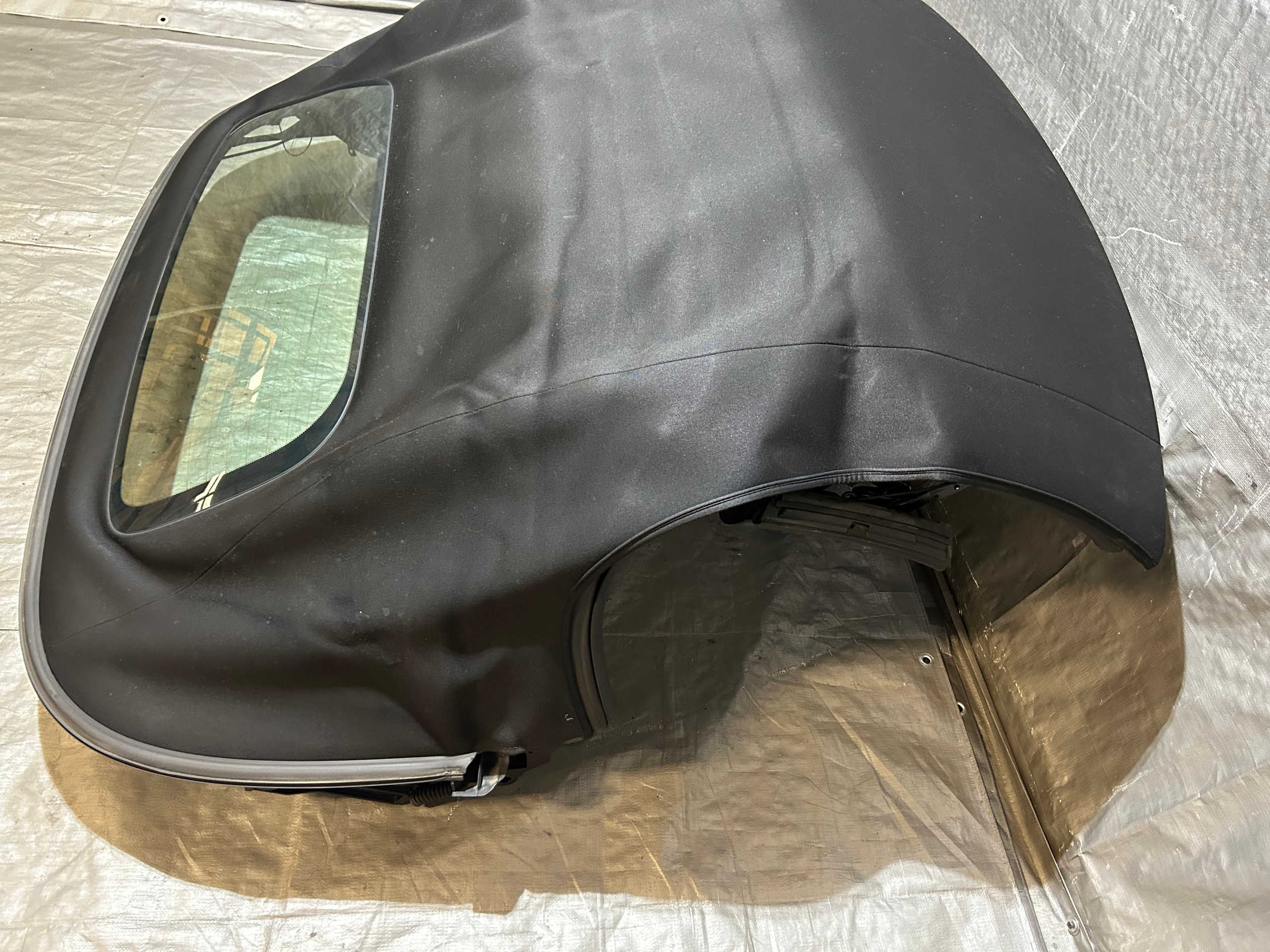2013-2016 Porsche 981 Boxster Convertible Soft Top w/ Frame / Black / BC202 - Image 8