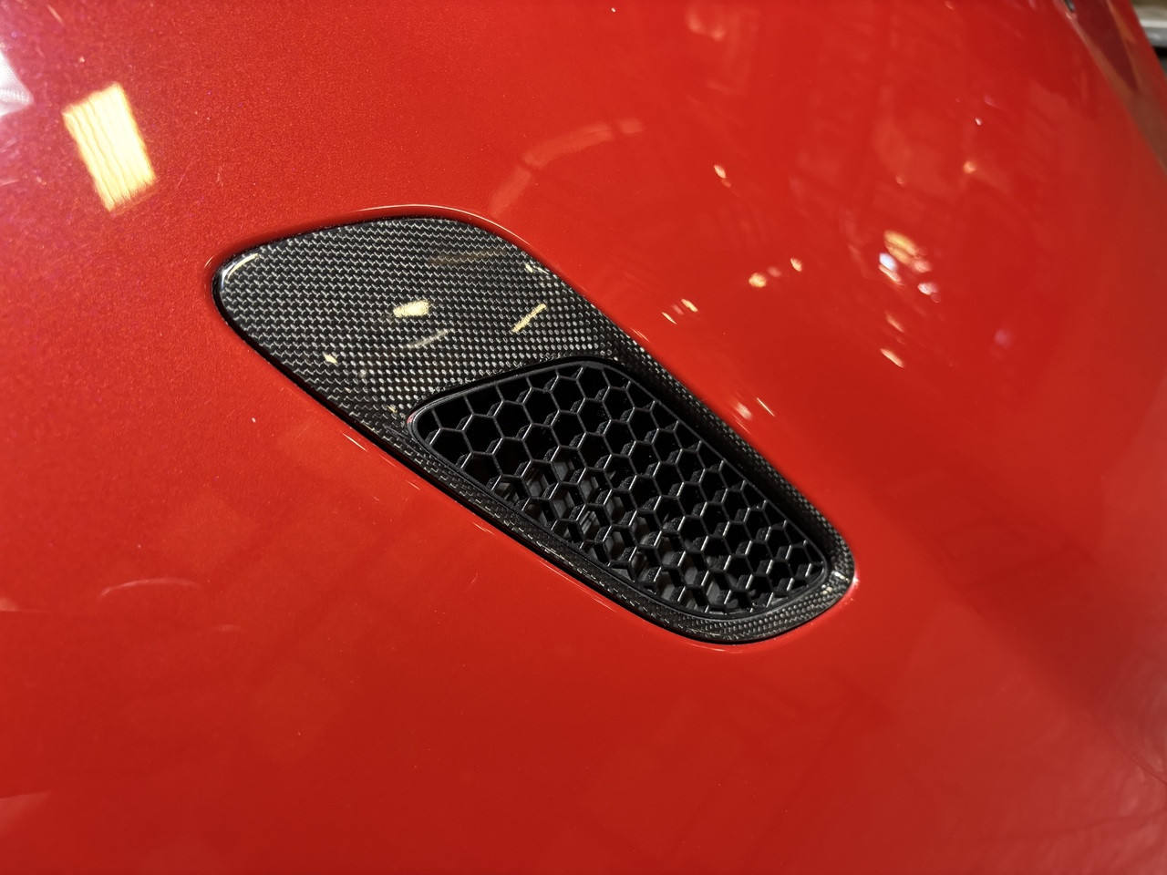 2008-2011 E92 BMW M3 Hood Panel w/ Vents / Melbourne Red Metallic E9M06 - Image 8
