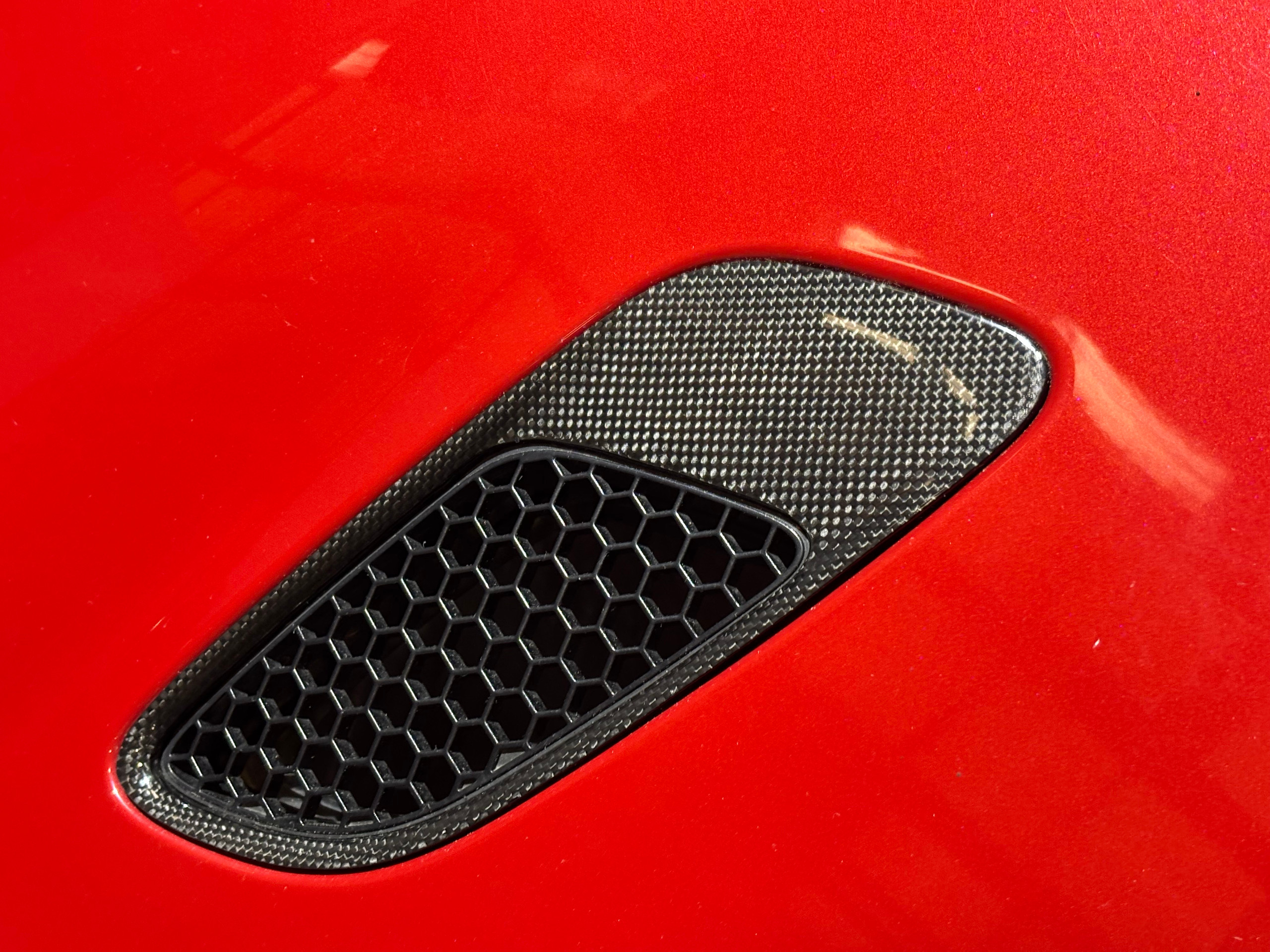 2008-2011 E92 BMW M3 Hood Panel w/ Vents / Melbourne Red Metallic E9M06 - Image 13