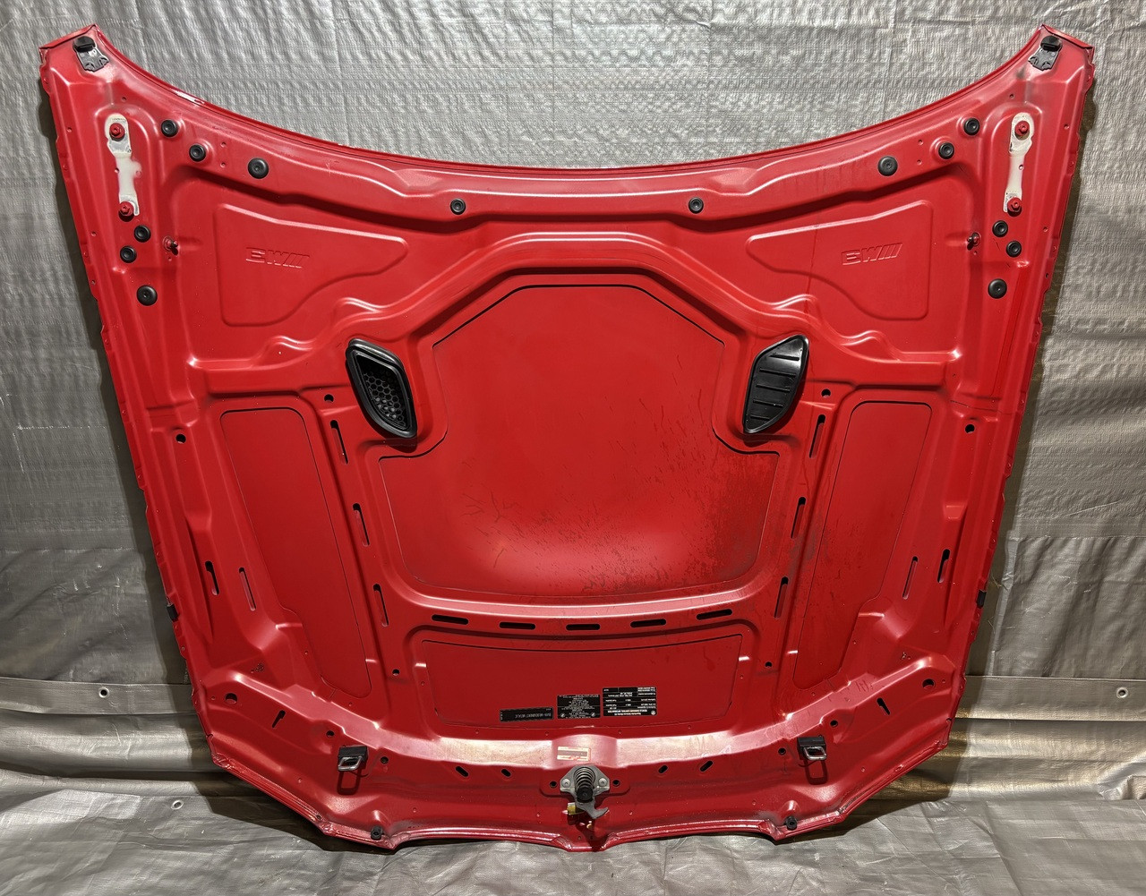 2008-2011 E92 BMW M3 Hood Panel w/ Vents / Melbourne Red Metallic E9M06 - Image 25