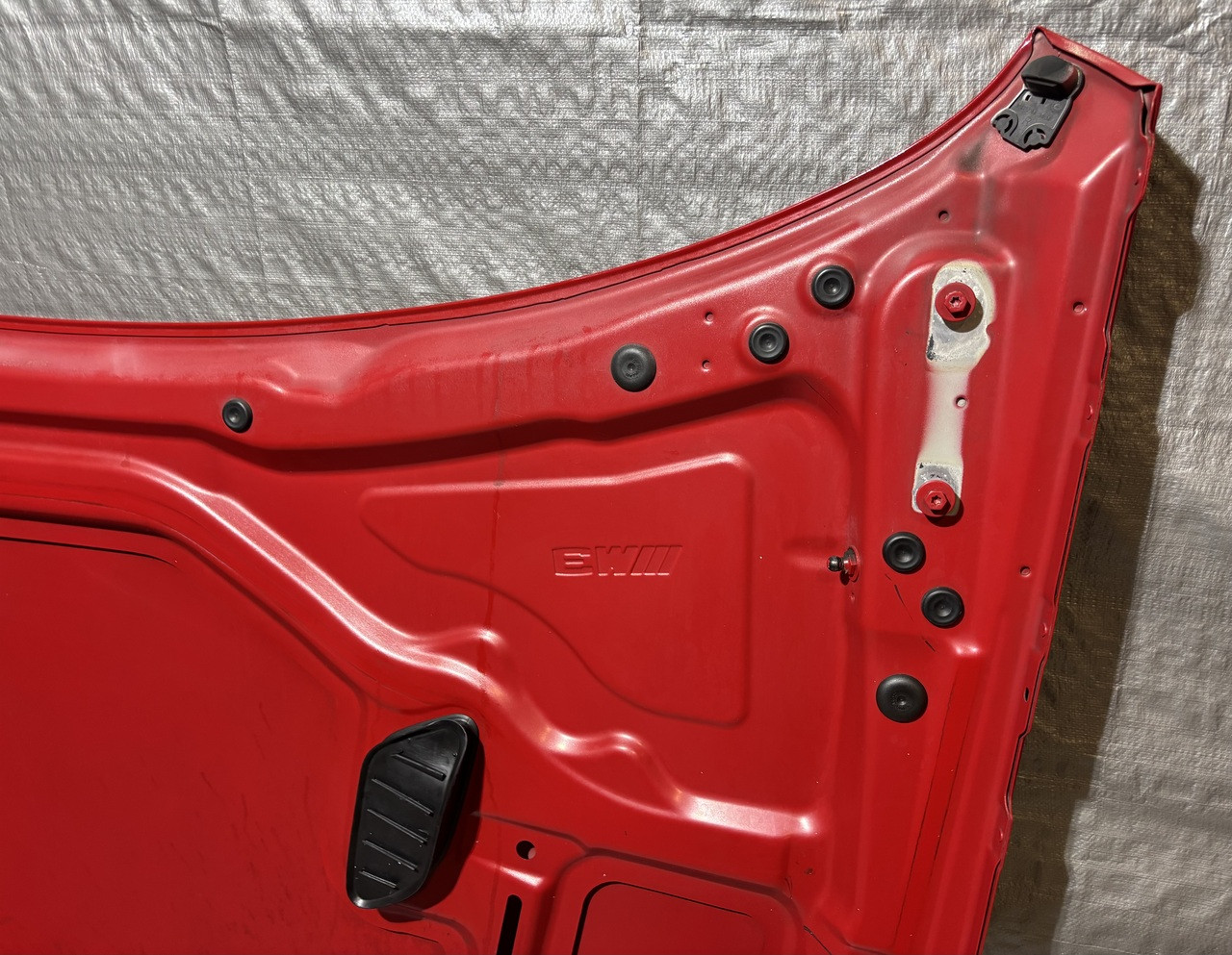 2008-2011 E92 BMW M3 Hood Panel w/ Vents / Melbourne Red Metallic E9M06 - Image 26
