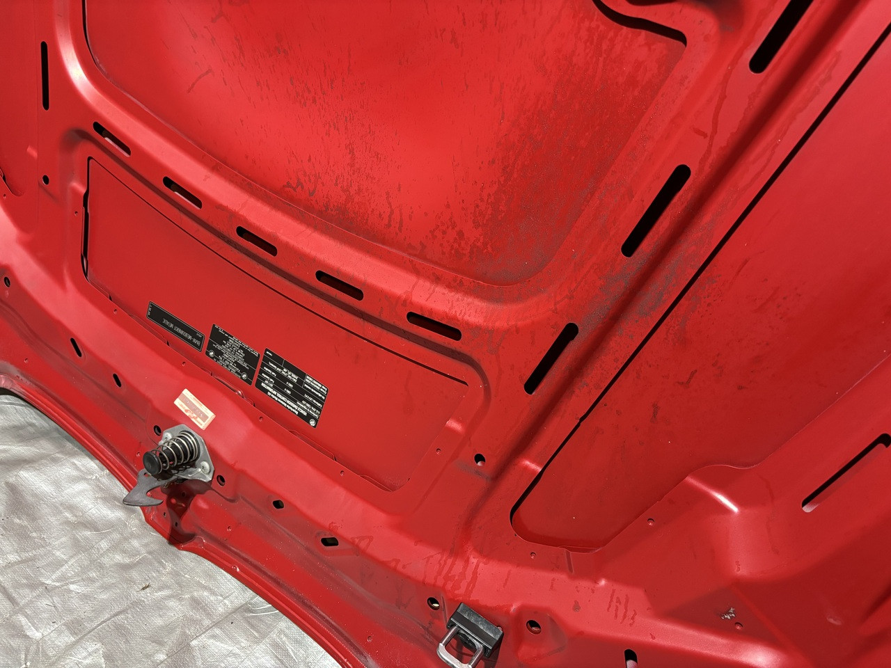 2008-2011 E92 BMW M3 Hood Panel w/ Vents / Melbourne Red Metallic E9M06 - Image 21