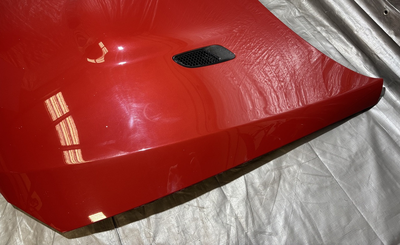 2008-2011 E92 BMW M3 Hood Panel w/ Vents / Melbourne Red Metallic E9M06 - Image 19