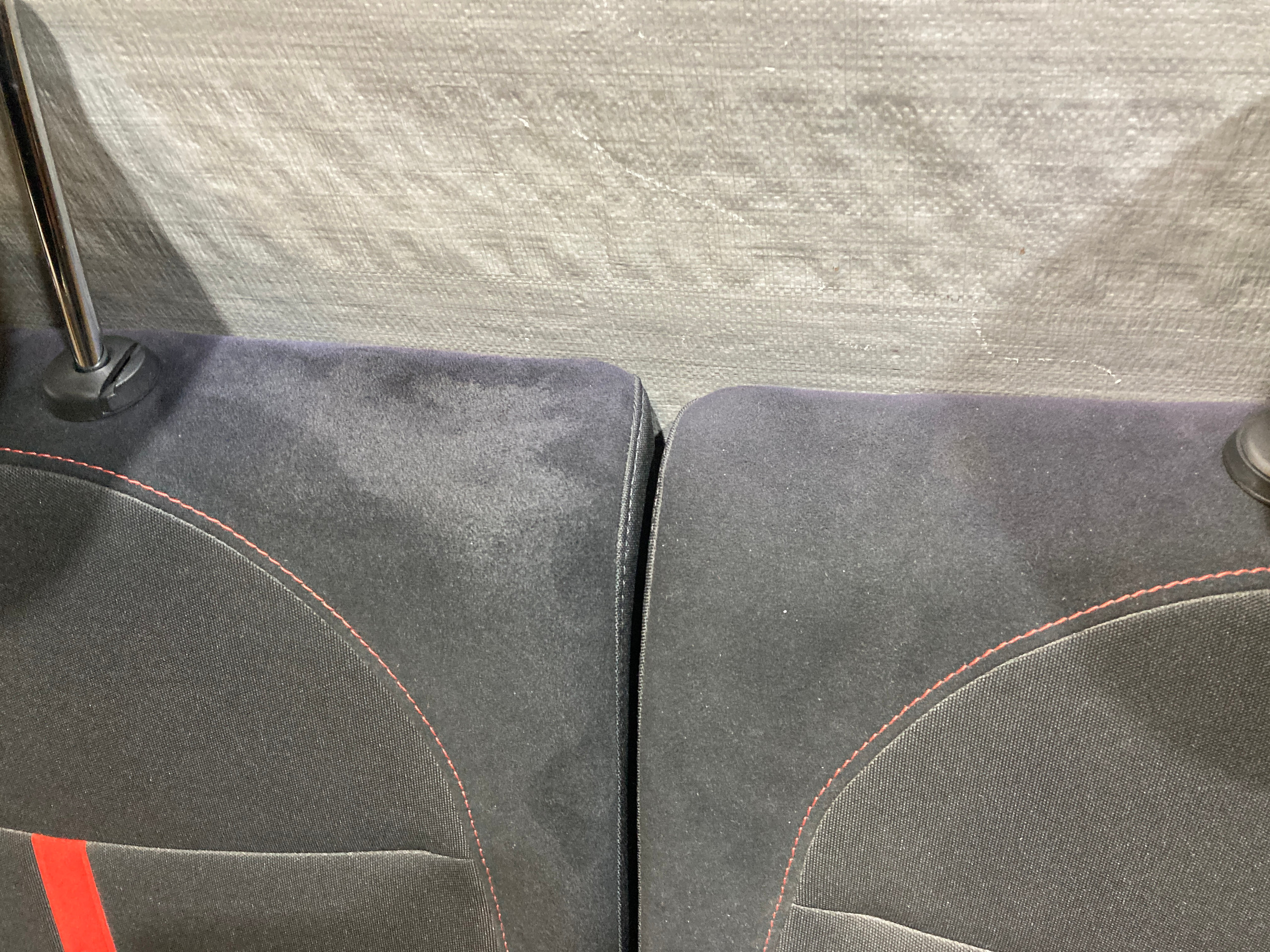 2012-2017 Fiat 500 Abarth Black Cloth Rear Seat Set - Image 5