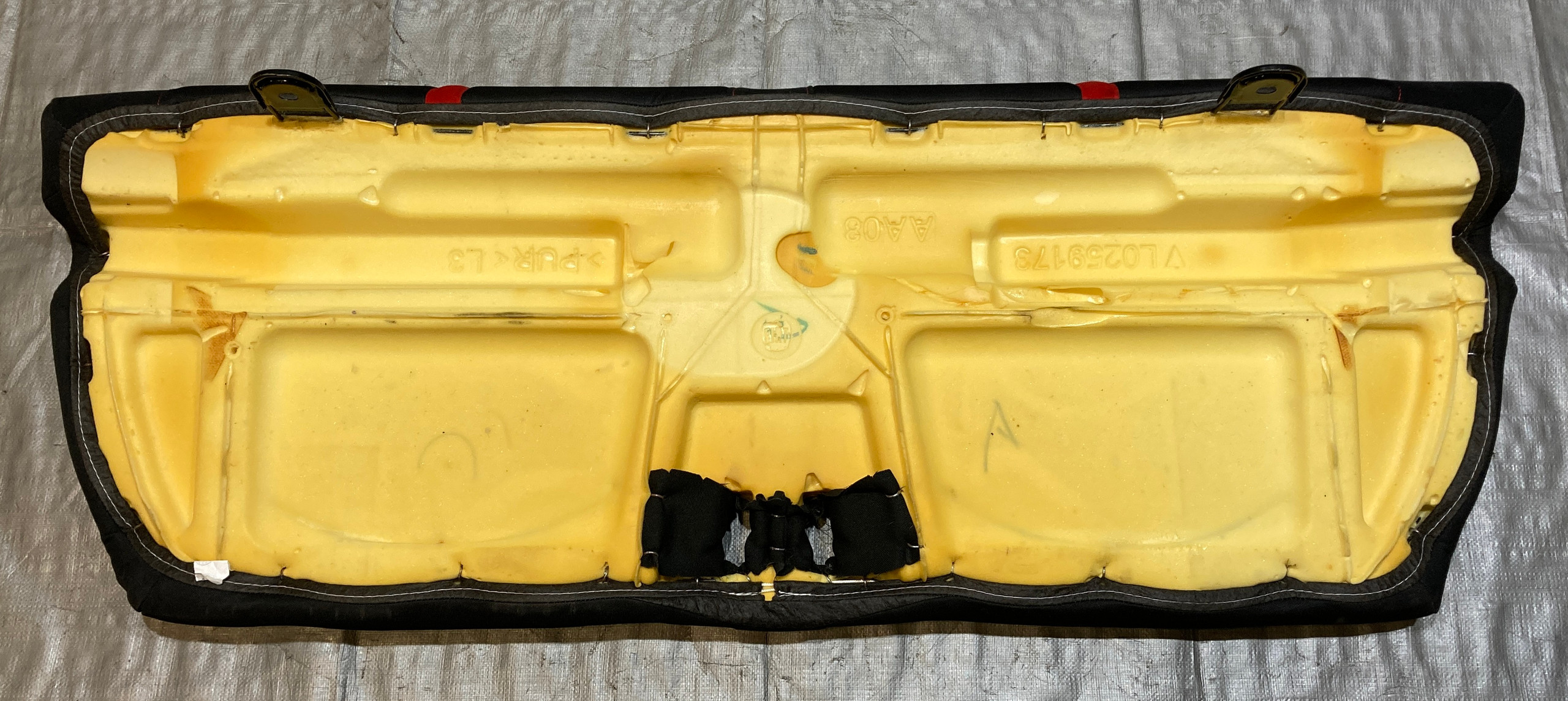 2012-2017 Fiat 500 Abarth Black Cloth Rear Seat Set - Image 12