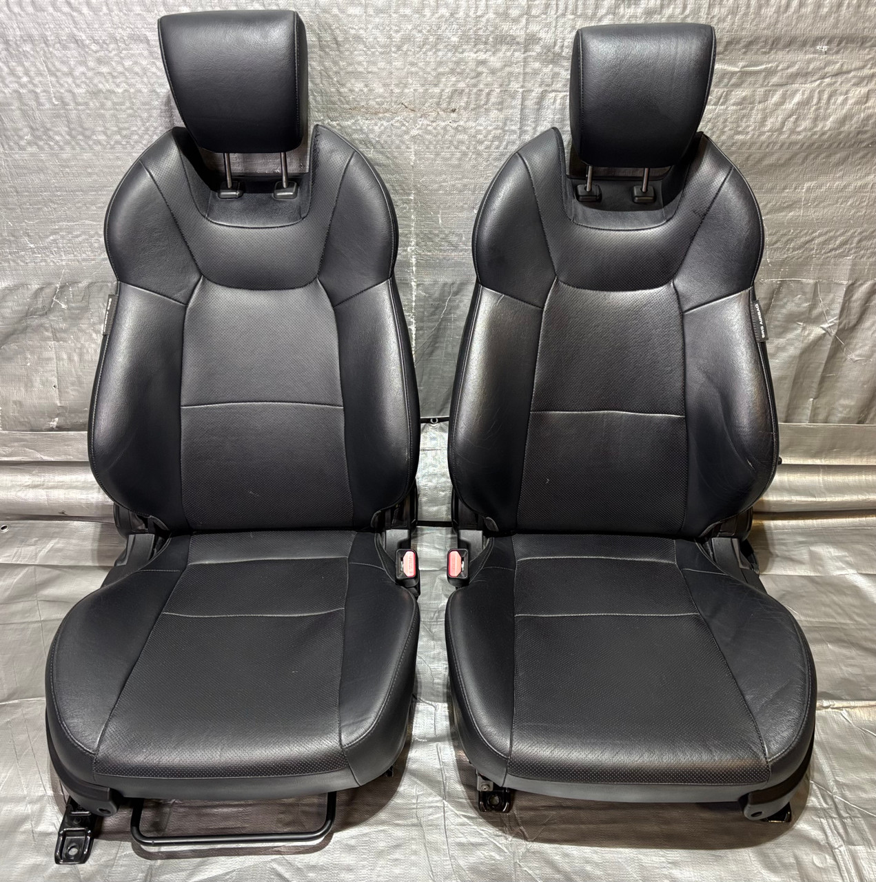 2010-2012 Hyundai Genesis Coupe OEM Black Leather Seats / Pair / HG033