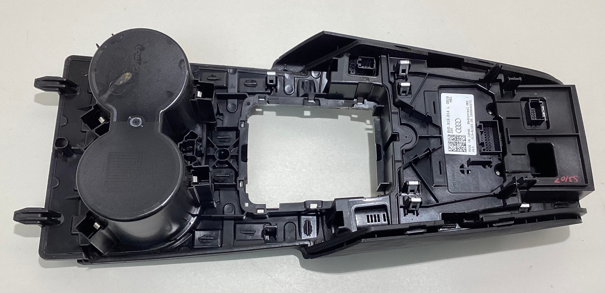 2015-2017 Audi S3 Center Console Trim Panel w/ Radio Controls / S3107 - Image 10
