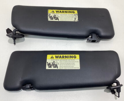 2006-2010 E64 BMW M6 Convertible OEM Sun Visors / Pair / Black Leather / M6005
