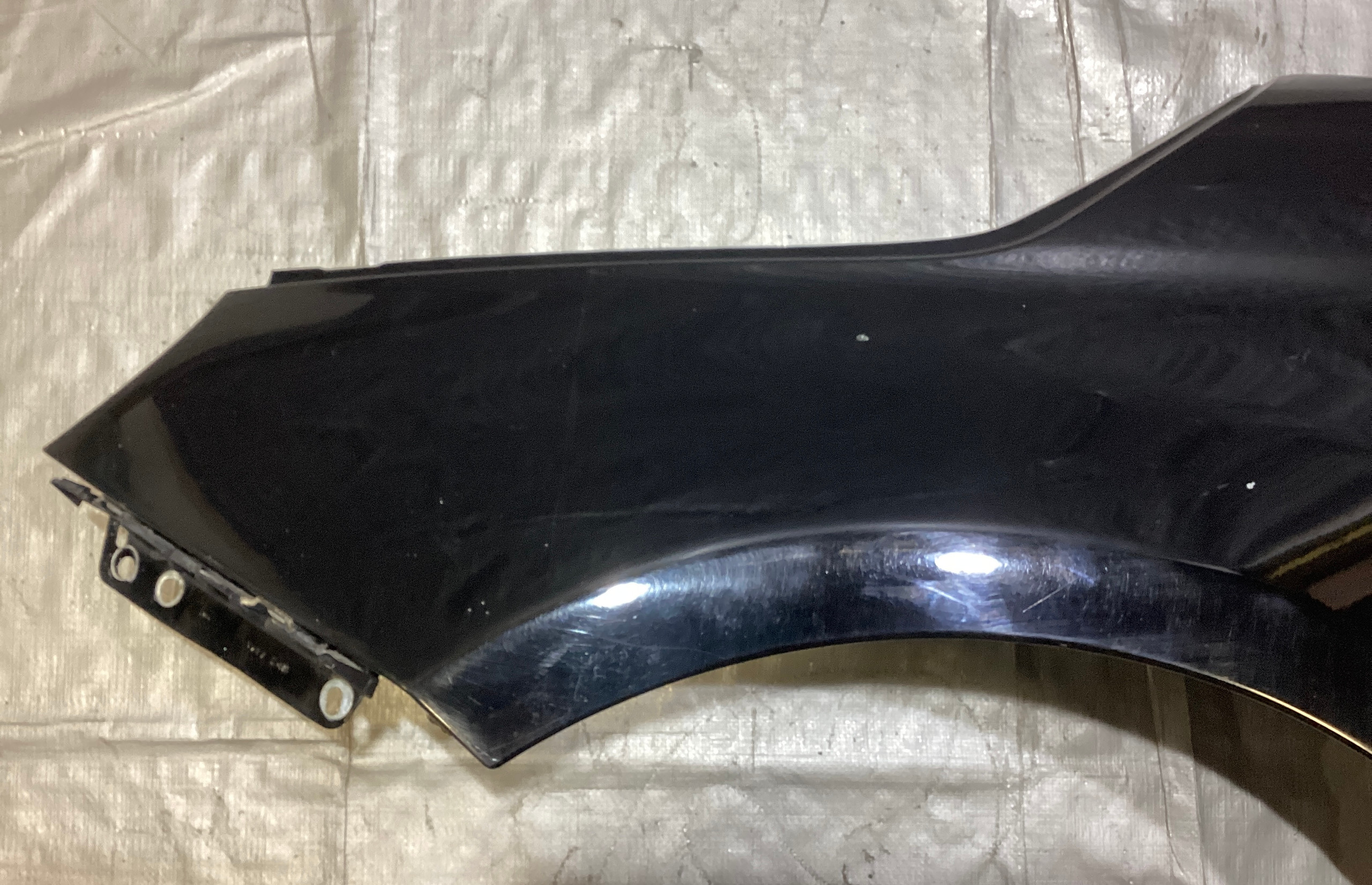 2012-2017 Fiat 500 Abarth Driver Side Fender Panel / OEM / Nero Puro / Straight Black F5018 - Image 3