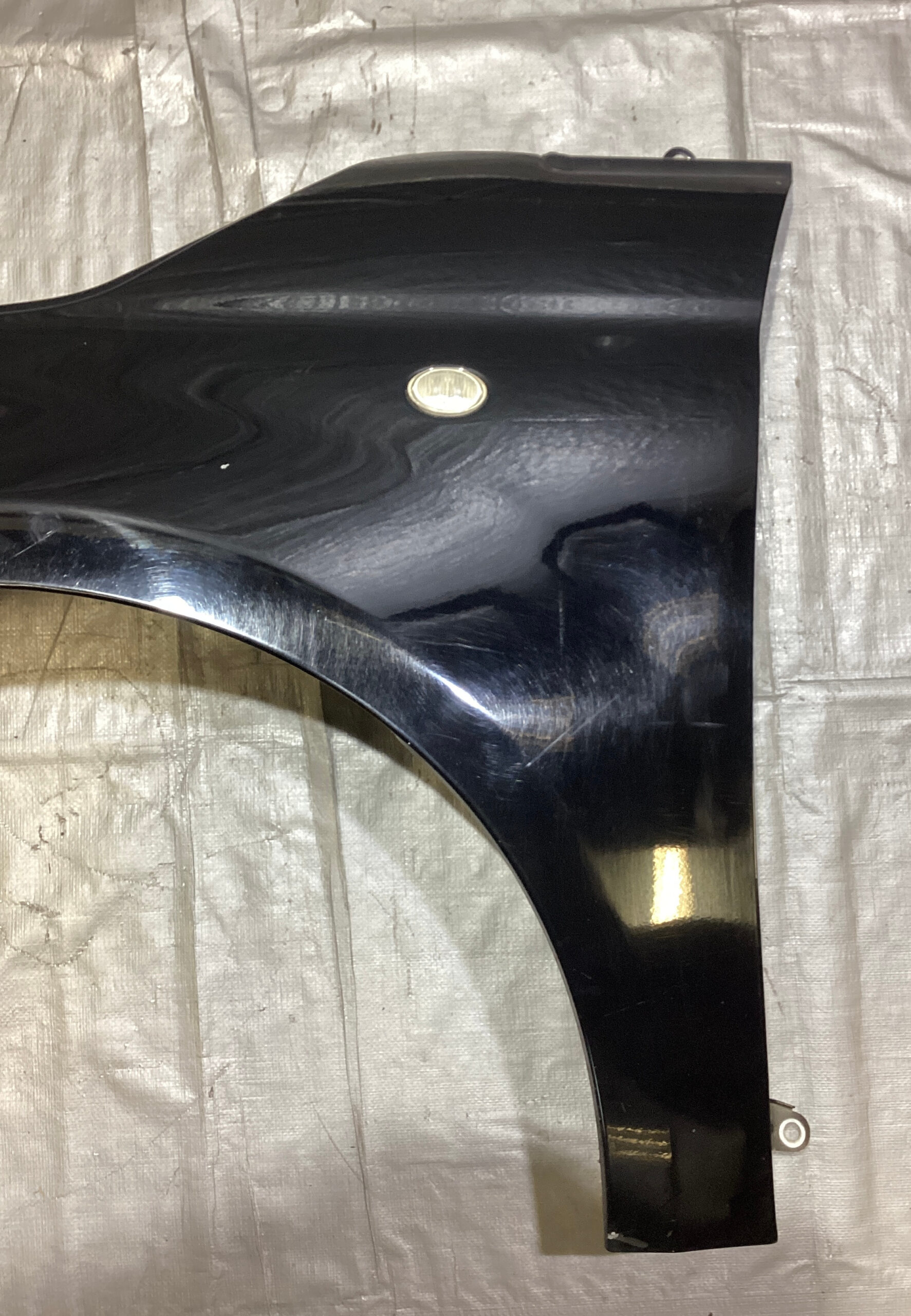 2012-2017 Fiat 500 Abarth Driver Side Fender Panel / OEM / Nero Puro / Straight Black F5018 - Image 4