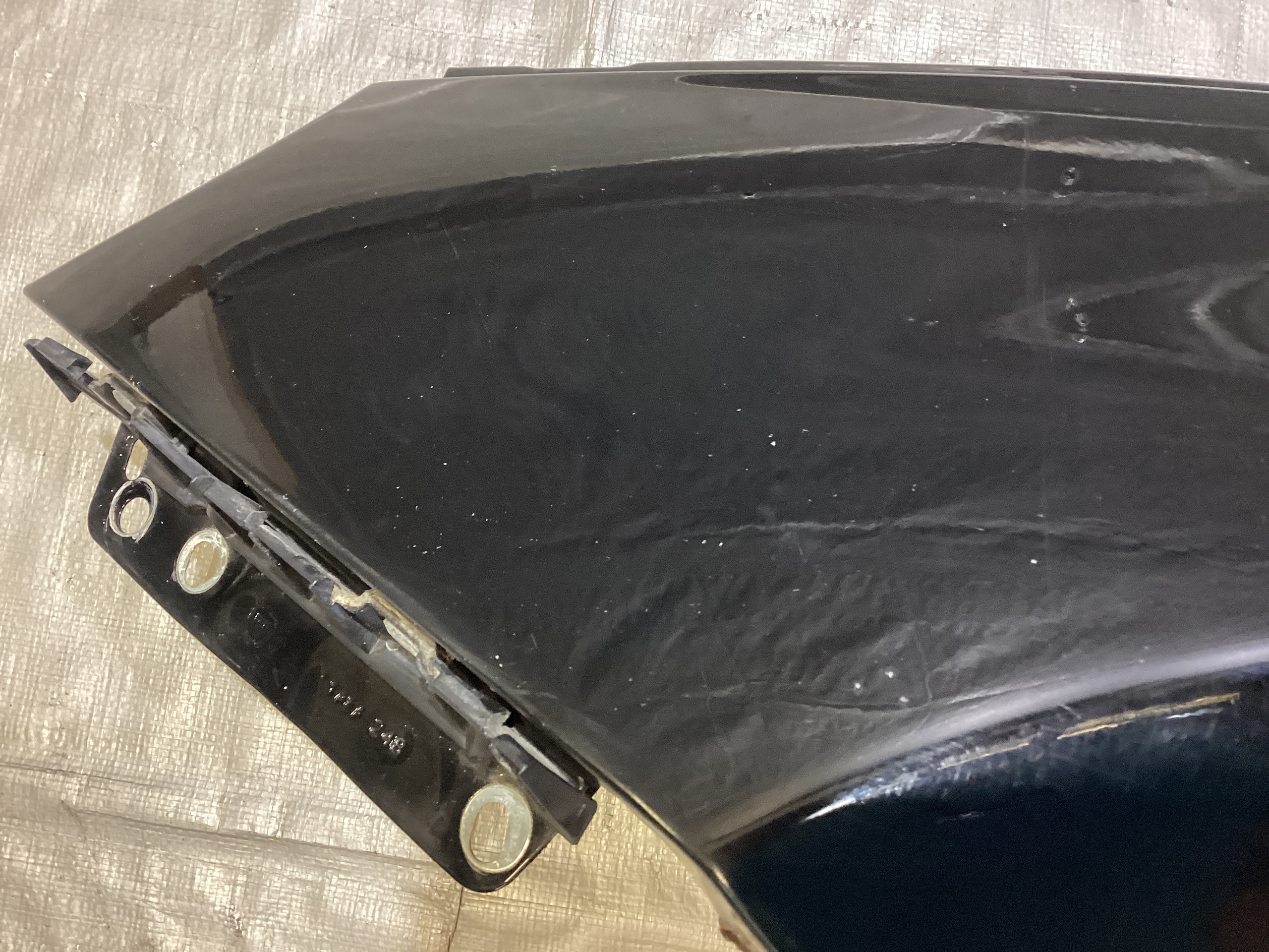 2012-2017 Fiat 500 Abarth Driver Side Fender Panel / OEM / Nero Puro / Straight Black F5018 - Image 12