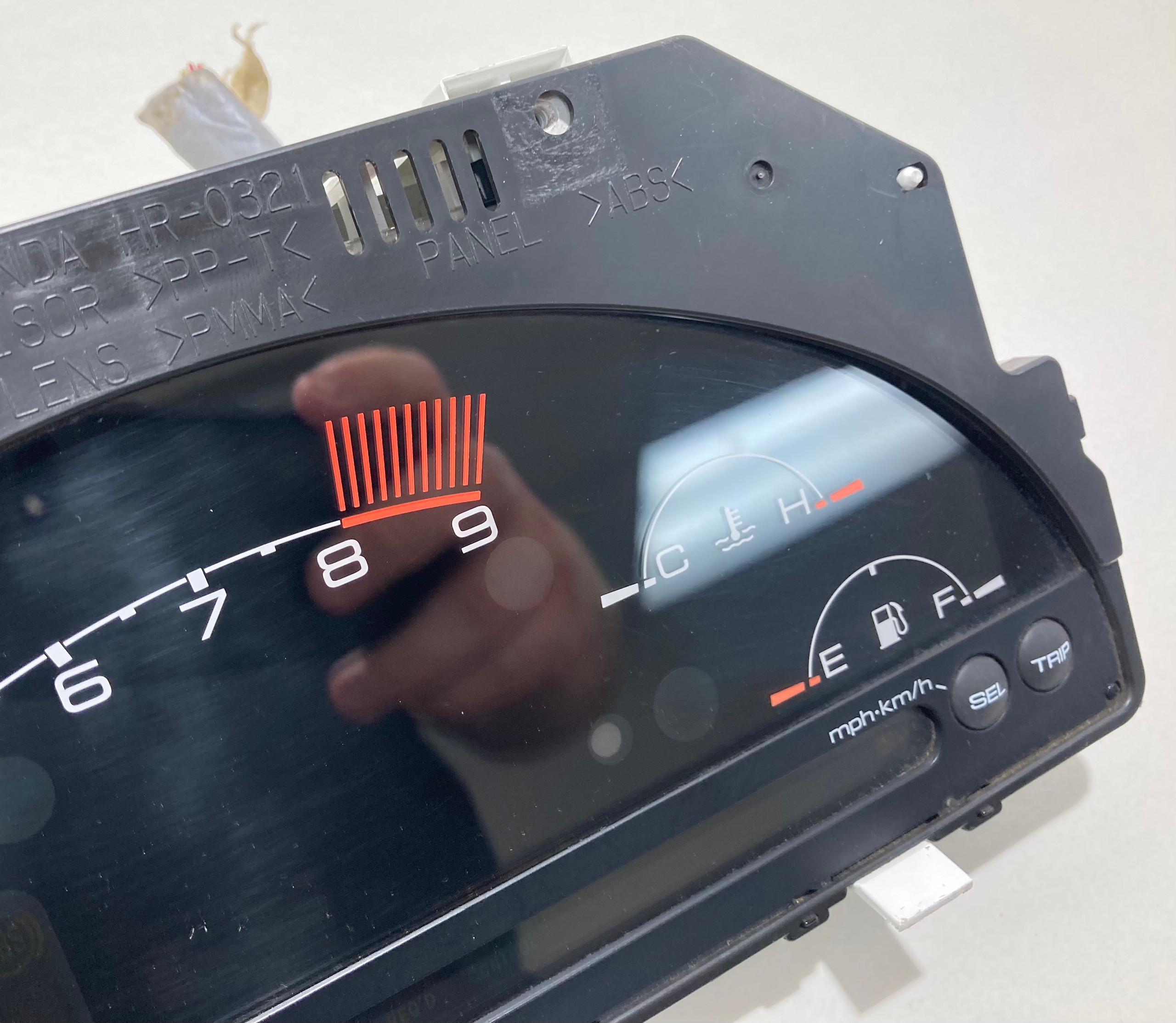 2004-2005 Honda S2000 AP2 Digital Instrument Gauge Cluster / 78100-S2A-A100 / 143K HS005 - Image 9
