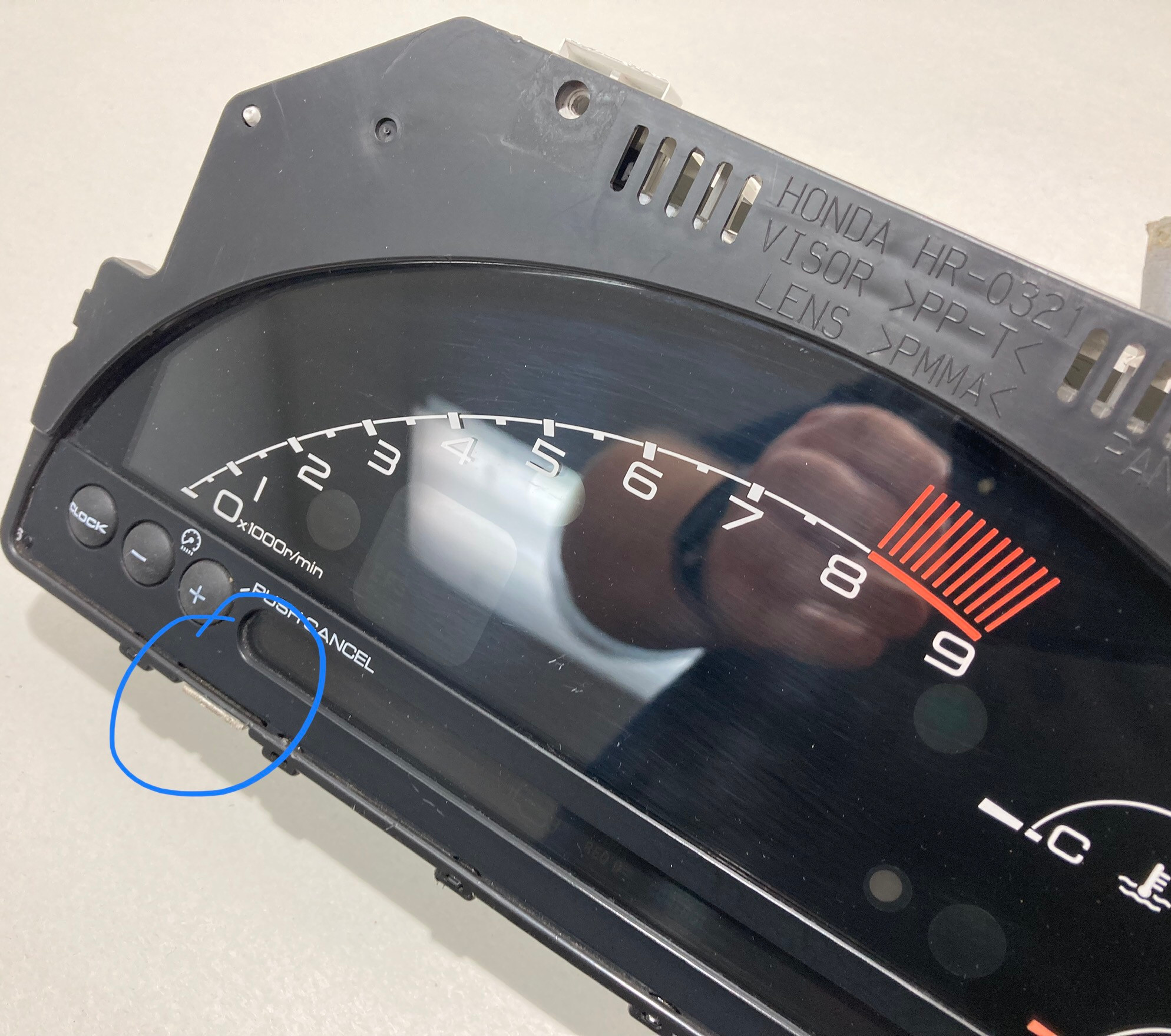 2004-2005 Honda S2000 AP2 Digital Instrument Gauge Cluster / 78100-S2A-A100 / 143K HS005 - Image 3