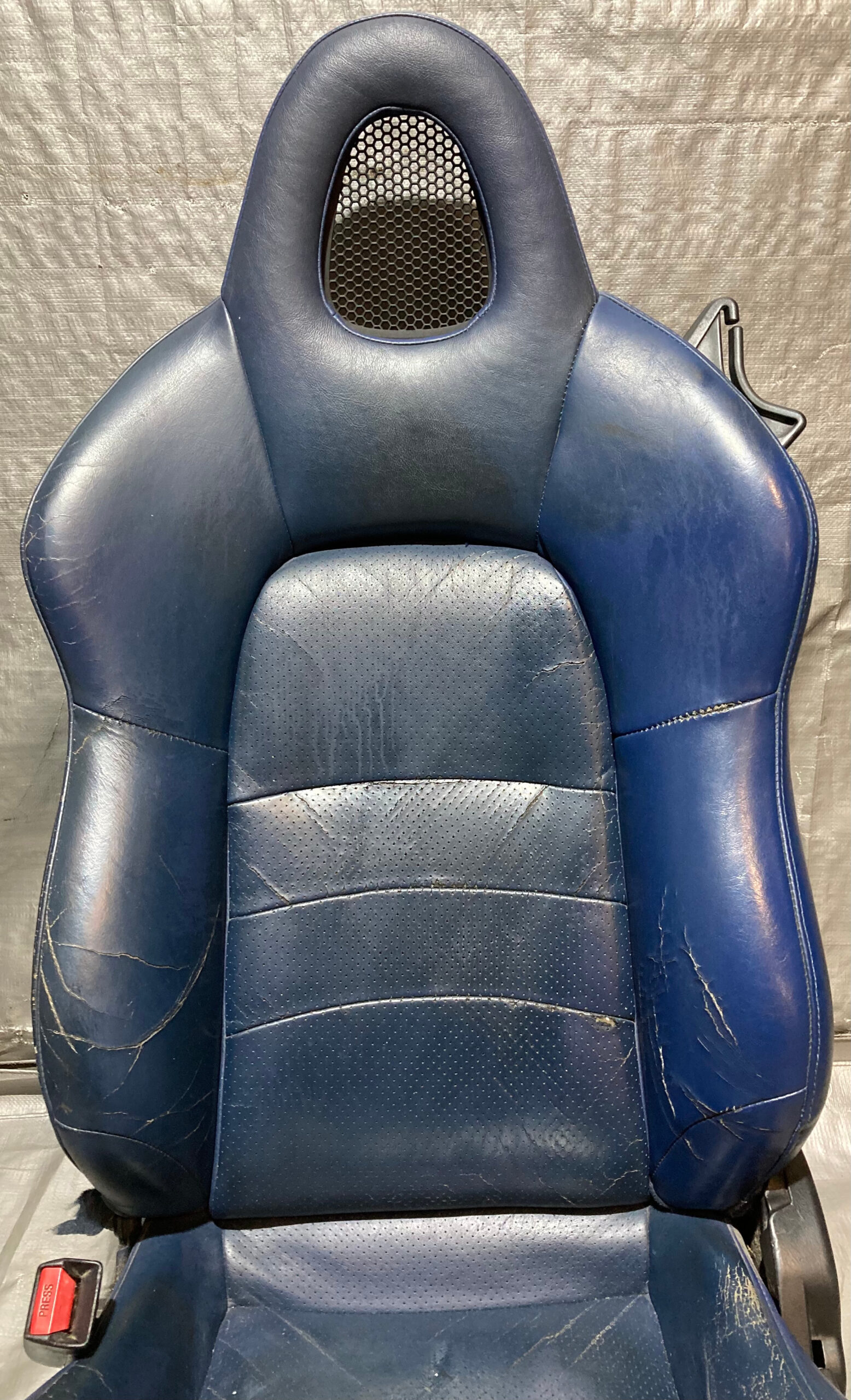 2000-2005 Honda S2000 OEM Blue Leather Seats / Pair *DAMAGE* / HS005 - Image 26