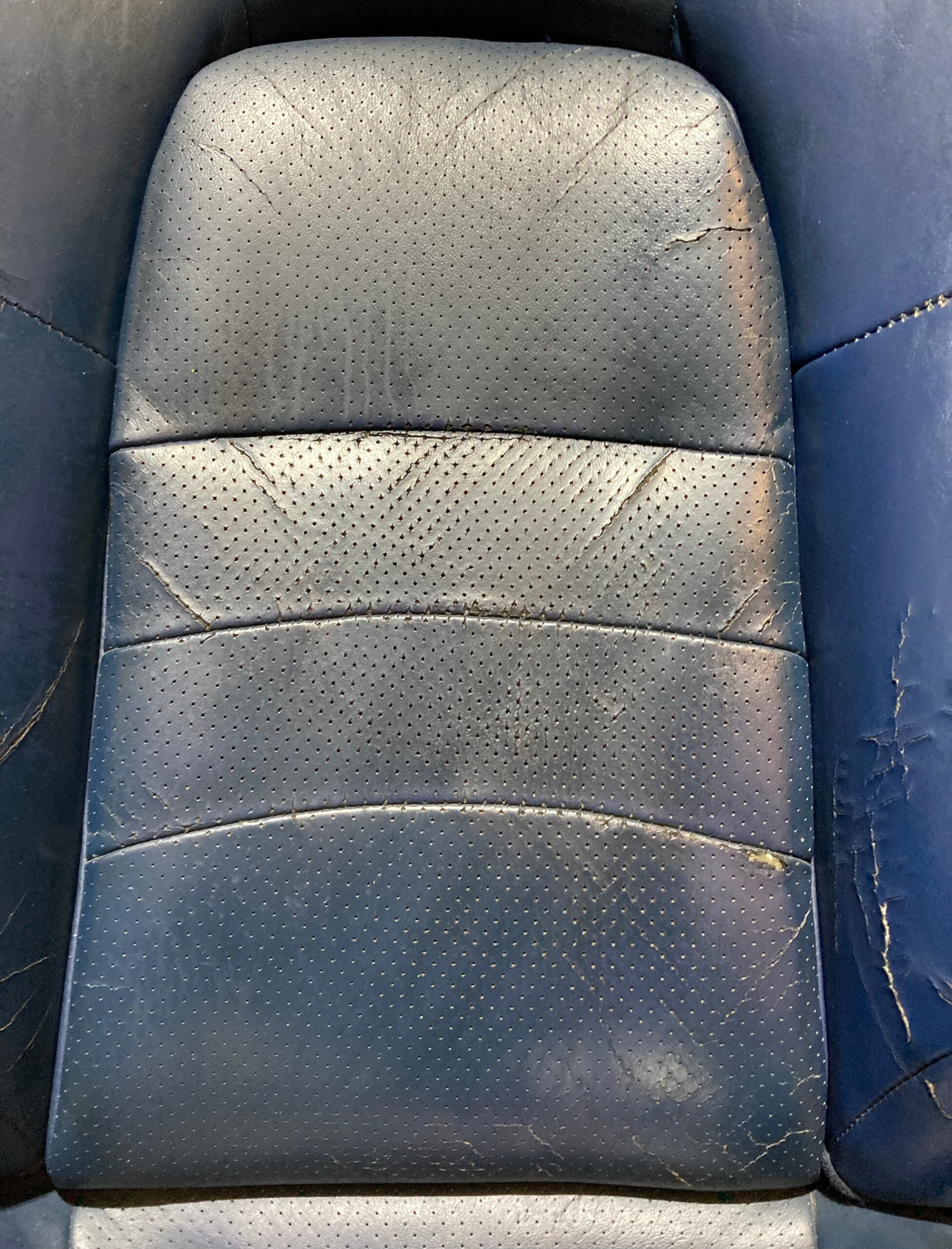 2000-2005 Honda S2000 OEM Blue Leather Seats / Pair *DAMAGE* / HS005 - Image 14